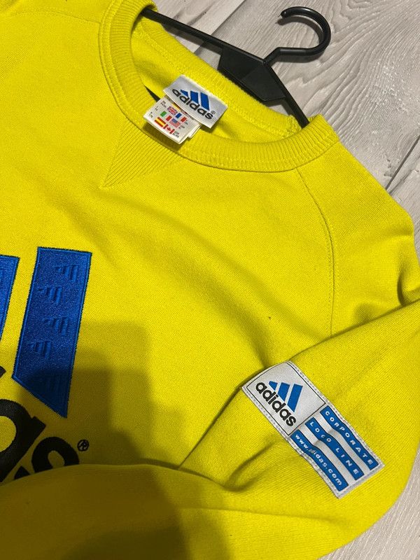 Adidas Crewneck Adidas Vintage 90s L Size US XL / EU 56 / 4 - 4 Thumbnail