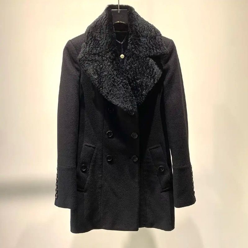 Burberry Burberry Black Cashmere Women's Coat XXL Size XXL / US 16-18 / IT 52-54 - 1 Thumbnail
