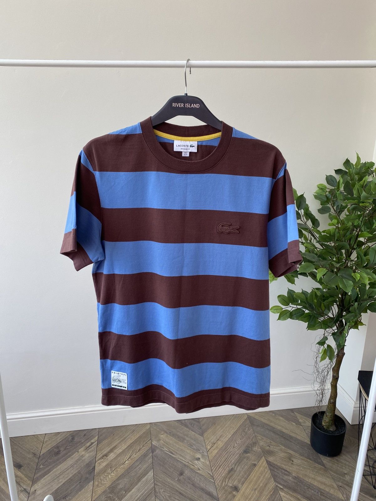 Lacoste × Vintage Vintage Lacoste Fit Striped Cotton T-Shirt Size US M / EU 48-50 / 2 - 3 Thumbnail