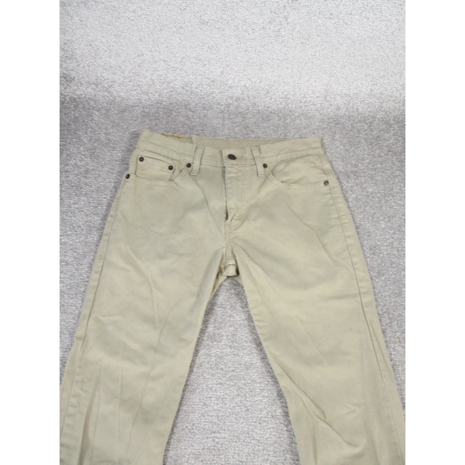 Levi's Levi's 502 Jeans Mens 29 Beige Denim Tapered Fit 29X27 VINTAGE Mens Jeans Beige Denim Levi's 502 Tapered 29x27 Size US 29 - 2 Thumbnail