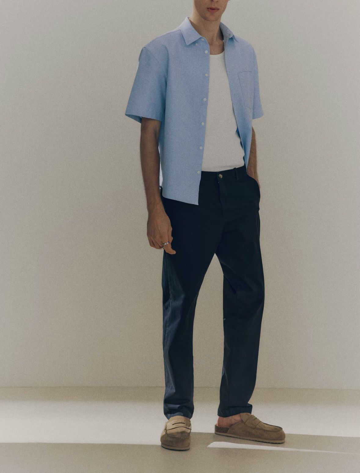 H&M H&M L.O.G.G. SLIM-FIT COTTON CHINOS Size US 32 / EU 48 - 8 Thumbnail