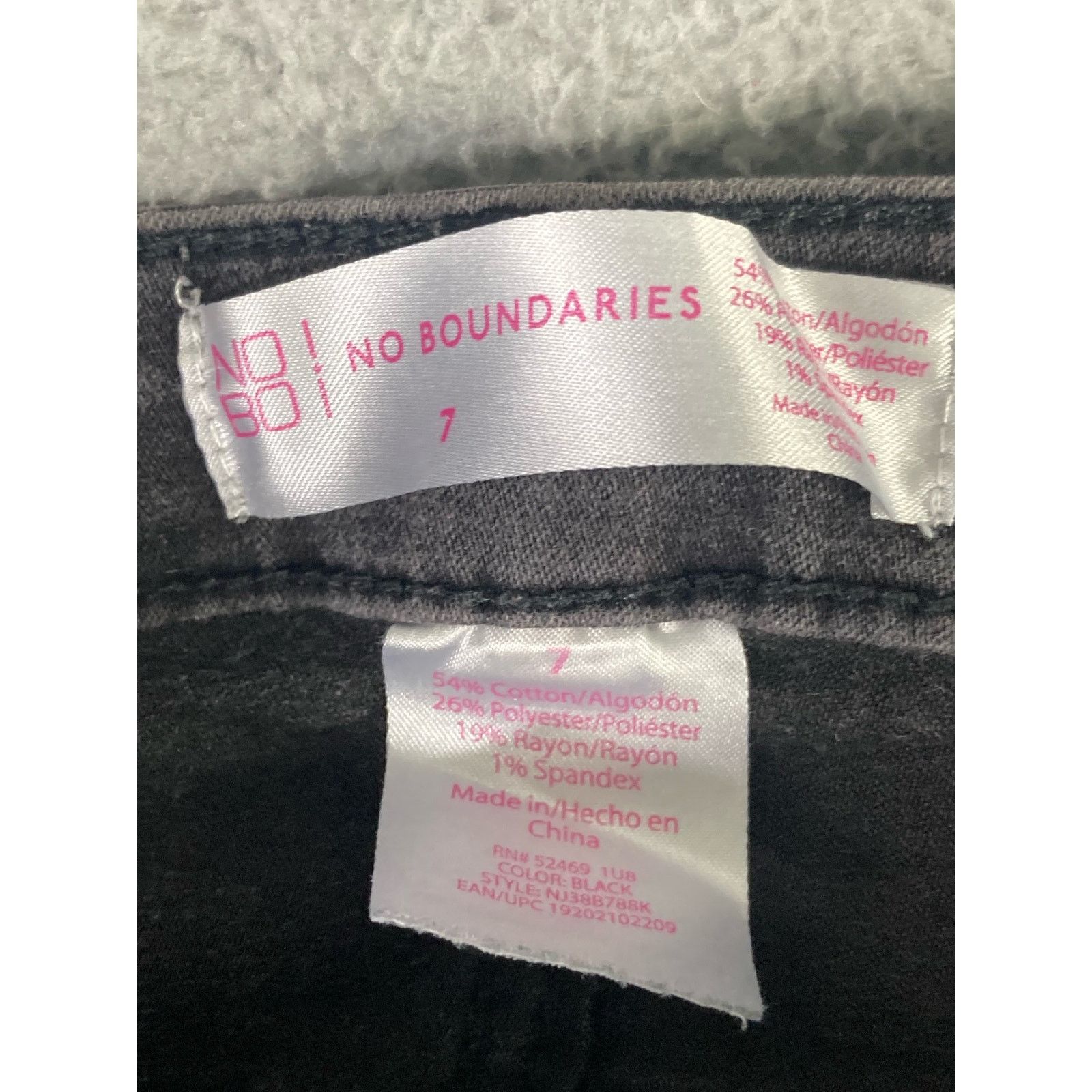 Other No Boundaries Juniors Black Skinny Ankle Mid Rise Jeans Sz 7 Size 27" / US 4 / IT 40 - 3 Thumbnail