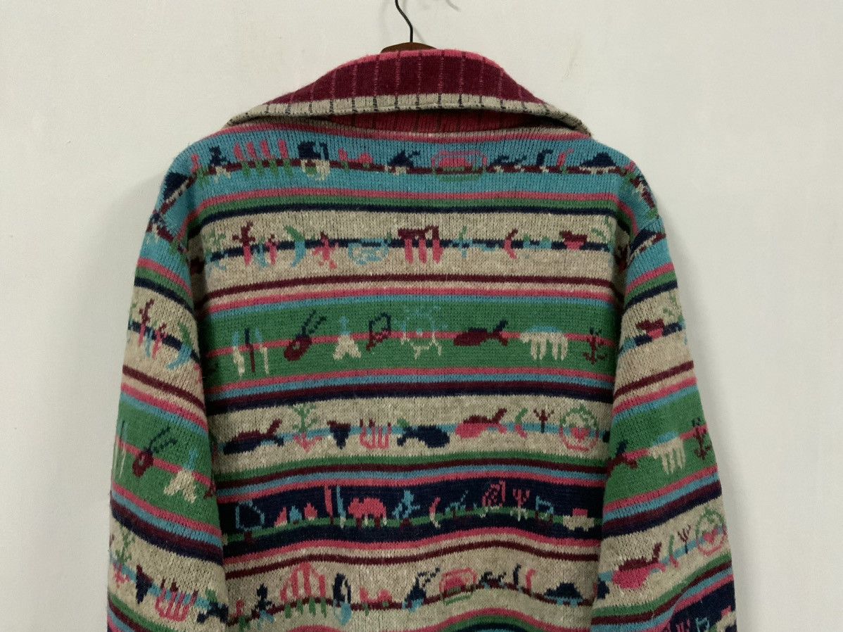 If Six Was Nine Jacquard Paris Navajo / Serapi Knit Sweater Size US M / EU 48-50 / 2 - 7 Thumbnail