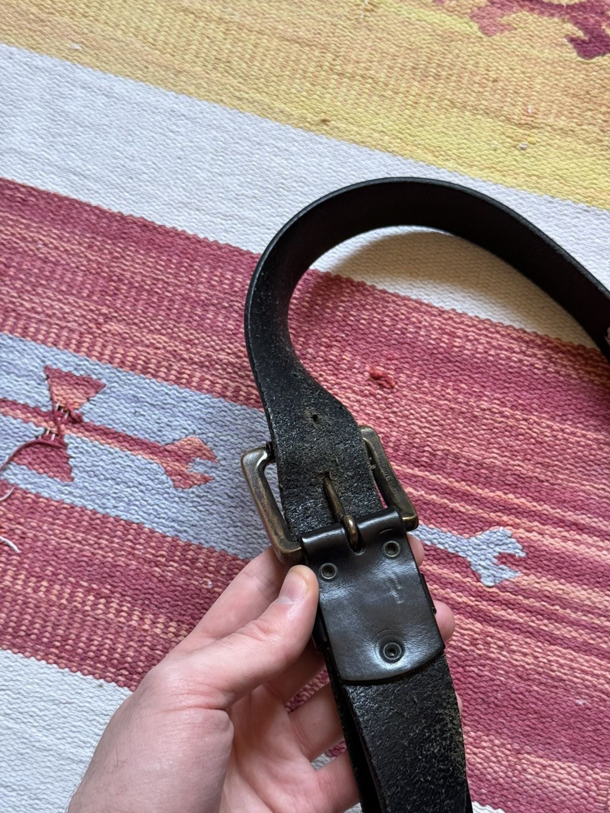Fjallraven Vintage Fjallraven Genuine Leather Black Belt Size ONE SIZE - 4 Thumbnail