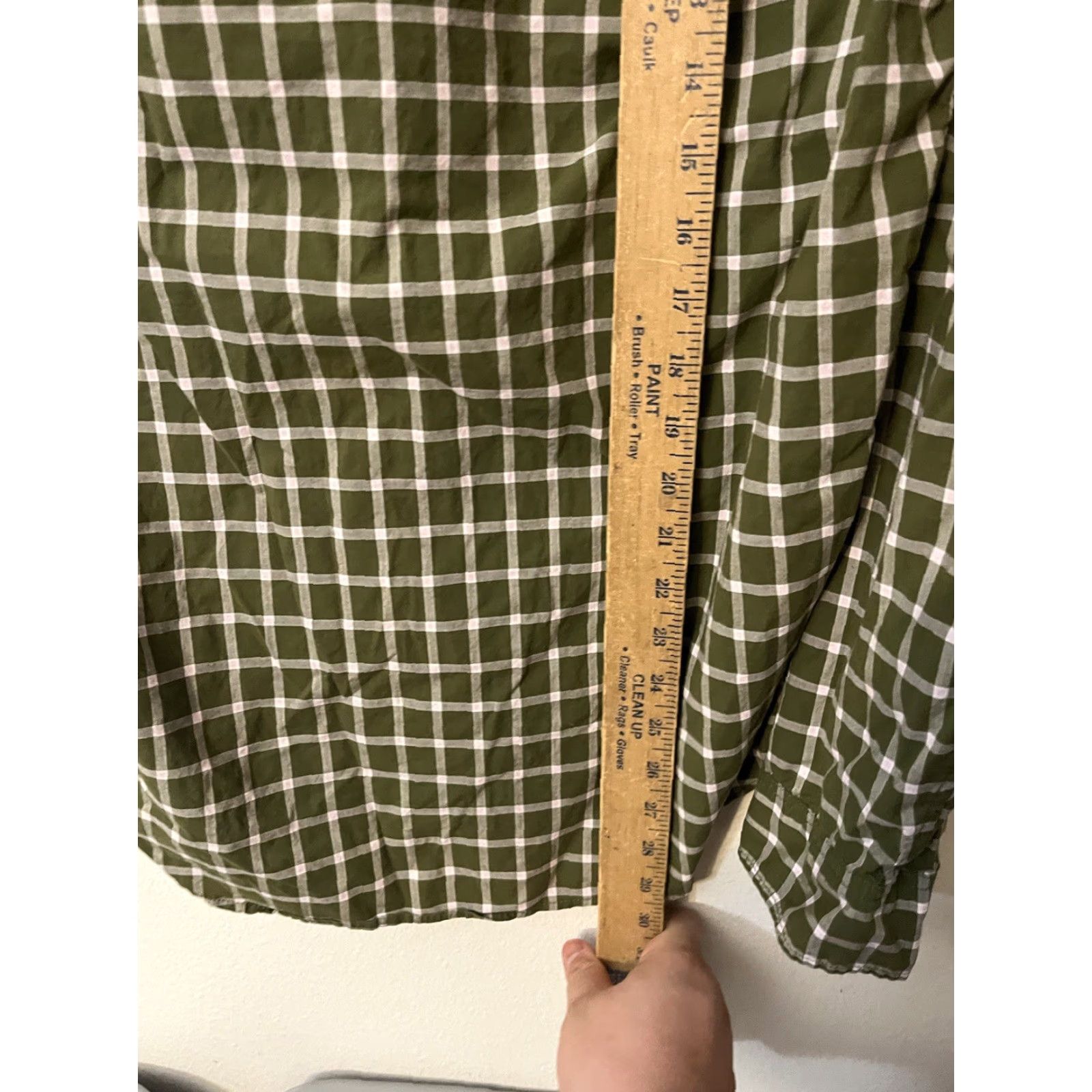Gap Gap Button-Up Shirt Mens M Green Plaid Slim Long Sleeve Collared Size US M / EU 48-50 / 2 - 5 Thumbnail