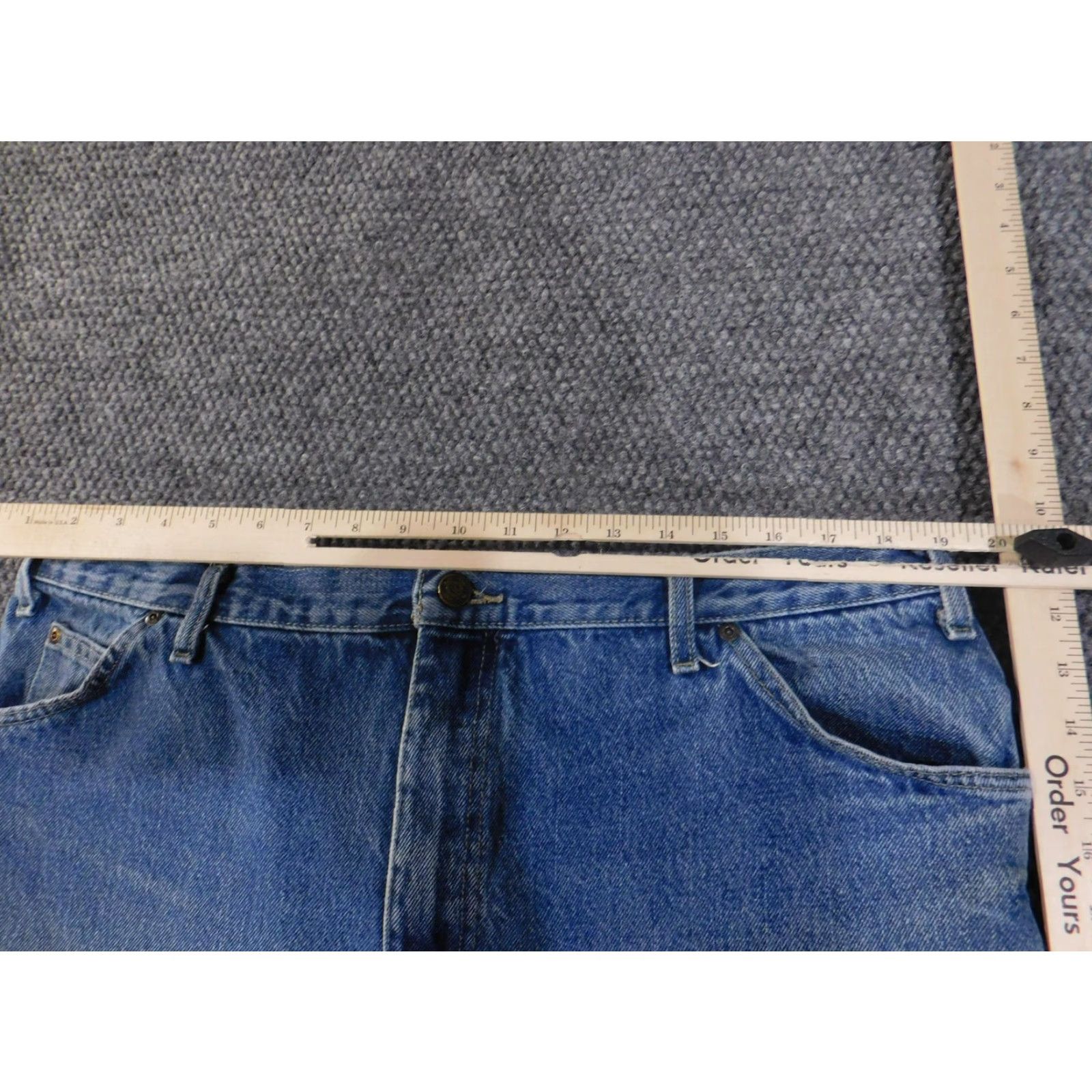 Dickies Dickies Jeans Mens 40x30 Relaxed Fit Denim Carpenter Workwear Distressed Pants Blue 1993SNB Mens Regular 40x30 Cotton Zip Pockets Vintage N/A Size US 40 / EU 56 - 4 Thumbnail