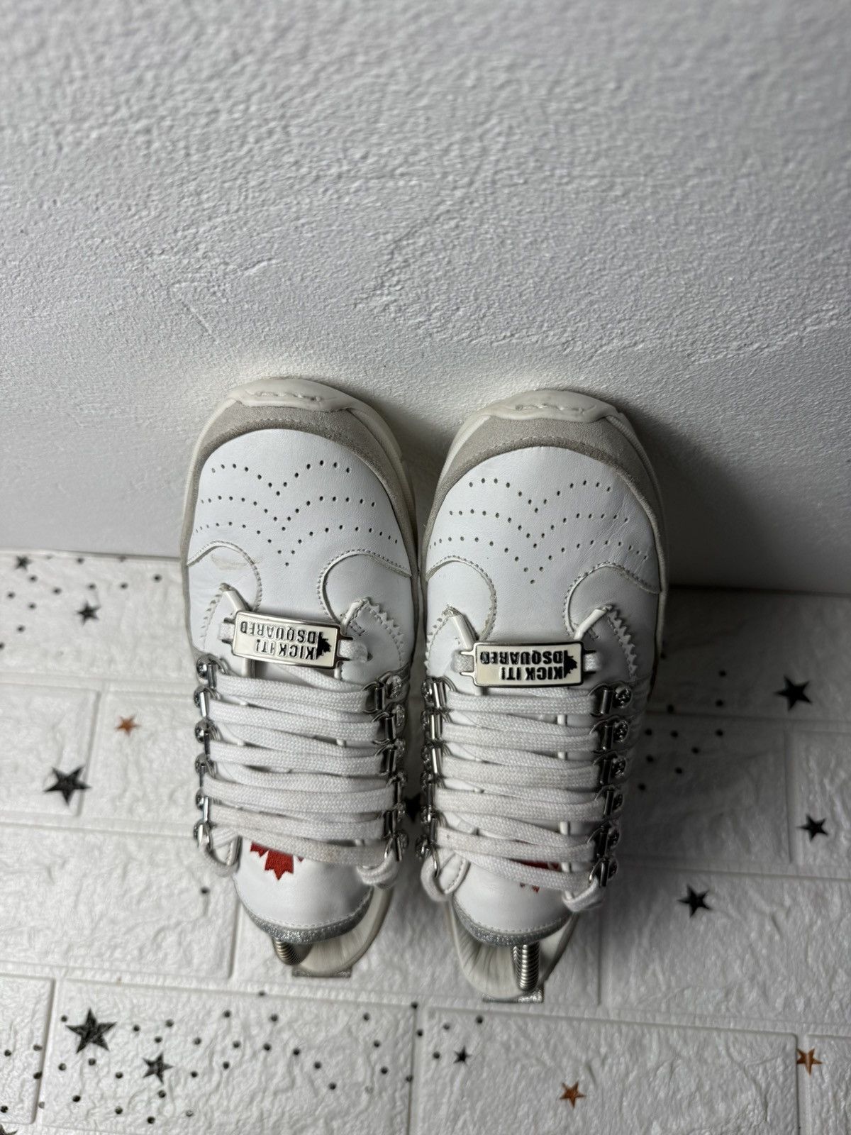 Dsquared2 Dsquared2 US8 UK5.5 EUR39 Sneakers Women's Casual White Size US 8 / IT 38 - 6 Thumbnail
