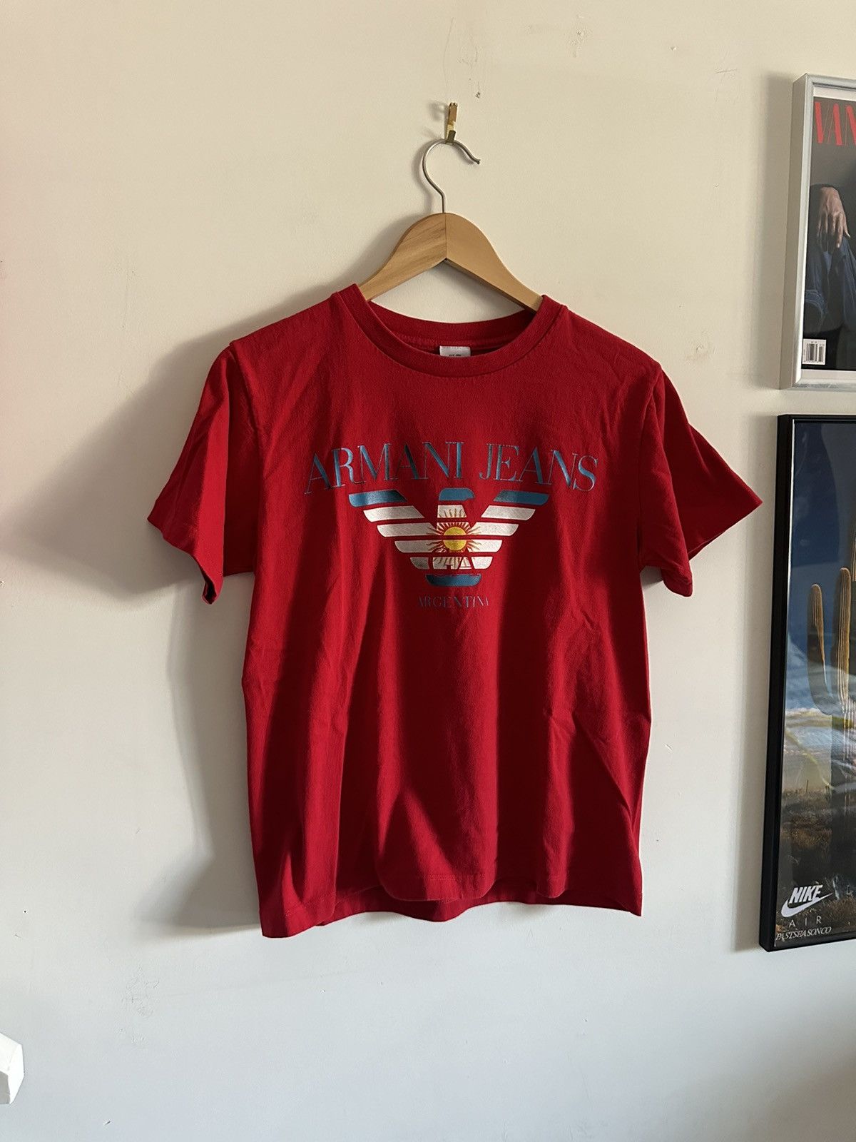 Armani × Vintage armani jeans vintage tee Size US M / EU 48-50 / 2 - 1 Thumbnail