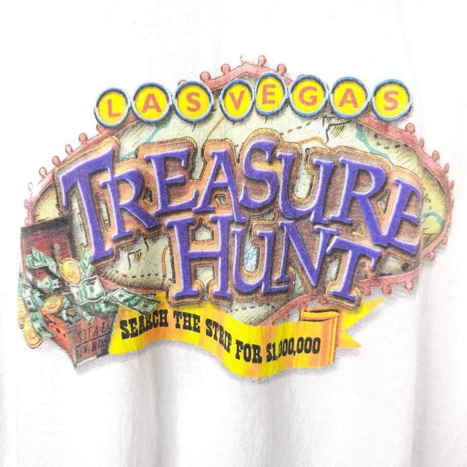 Vintage Vintage Las Vegas Treasure Hunt T Shirt Mens Size XL White Size US XL / EU 56 / 4 - 2 Thumbnail