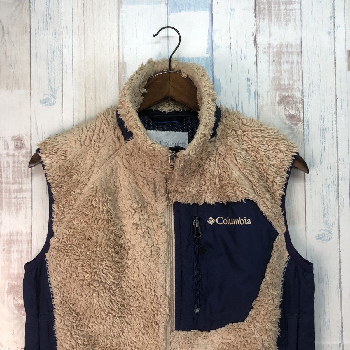 Columbia × Vintage Vintage Columbia Deep Pile Fleece Sleeveless Jacket Size US S / EU 44-46 / 1 - 3 Thumbnail