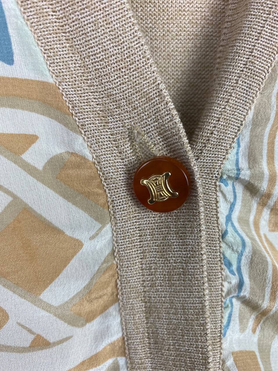 Celine vintage celine rayon cardigan nice design Size L / US 10 / IT 46 - 7 Thumbnail