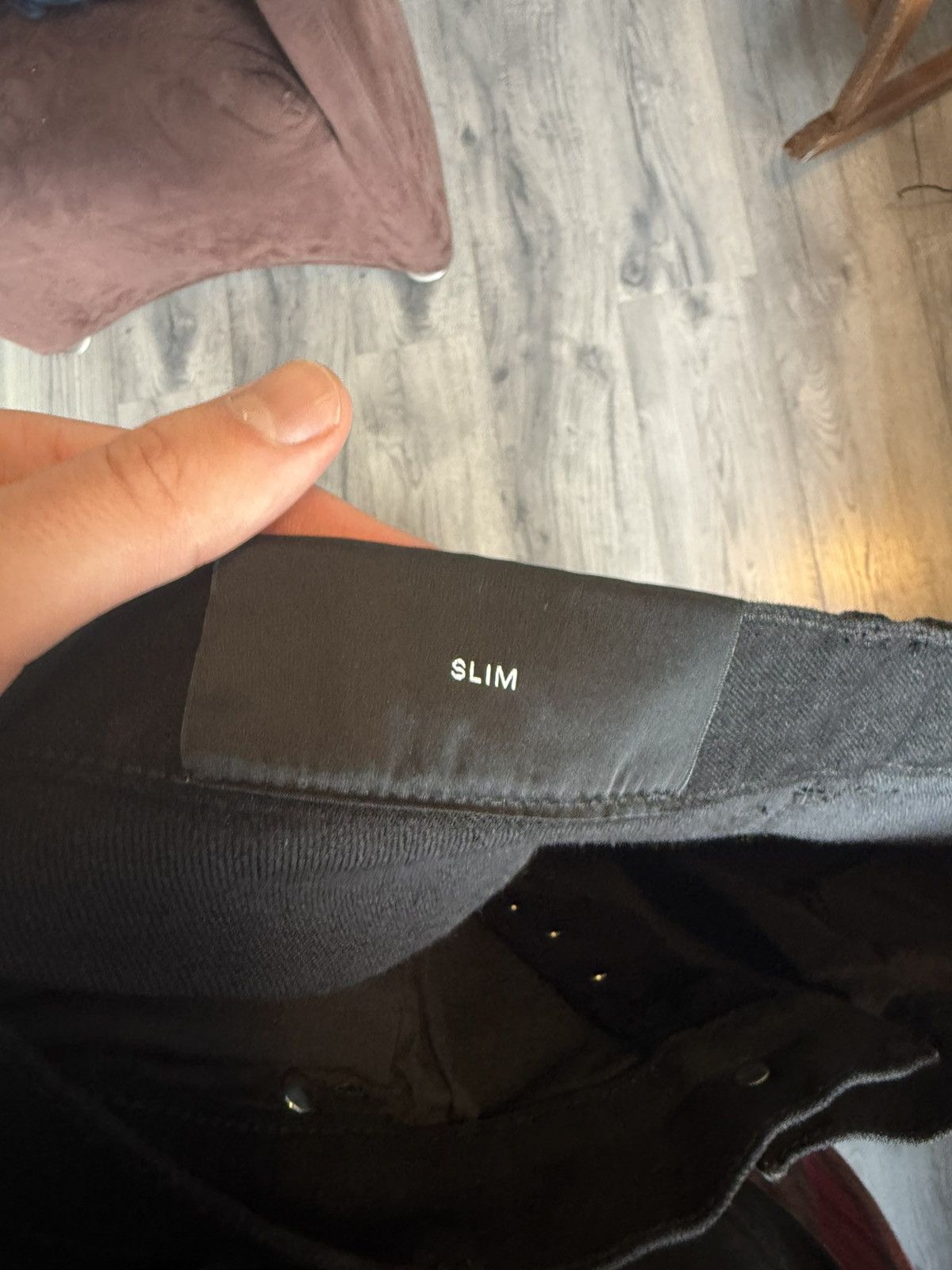 Balmain Balmain Black Distressed Studded Slim Jeans Size 31 Size US 31 - 10 Thumbnail