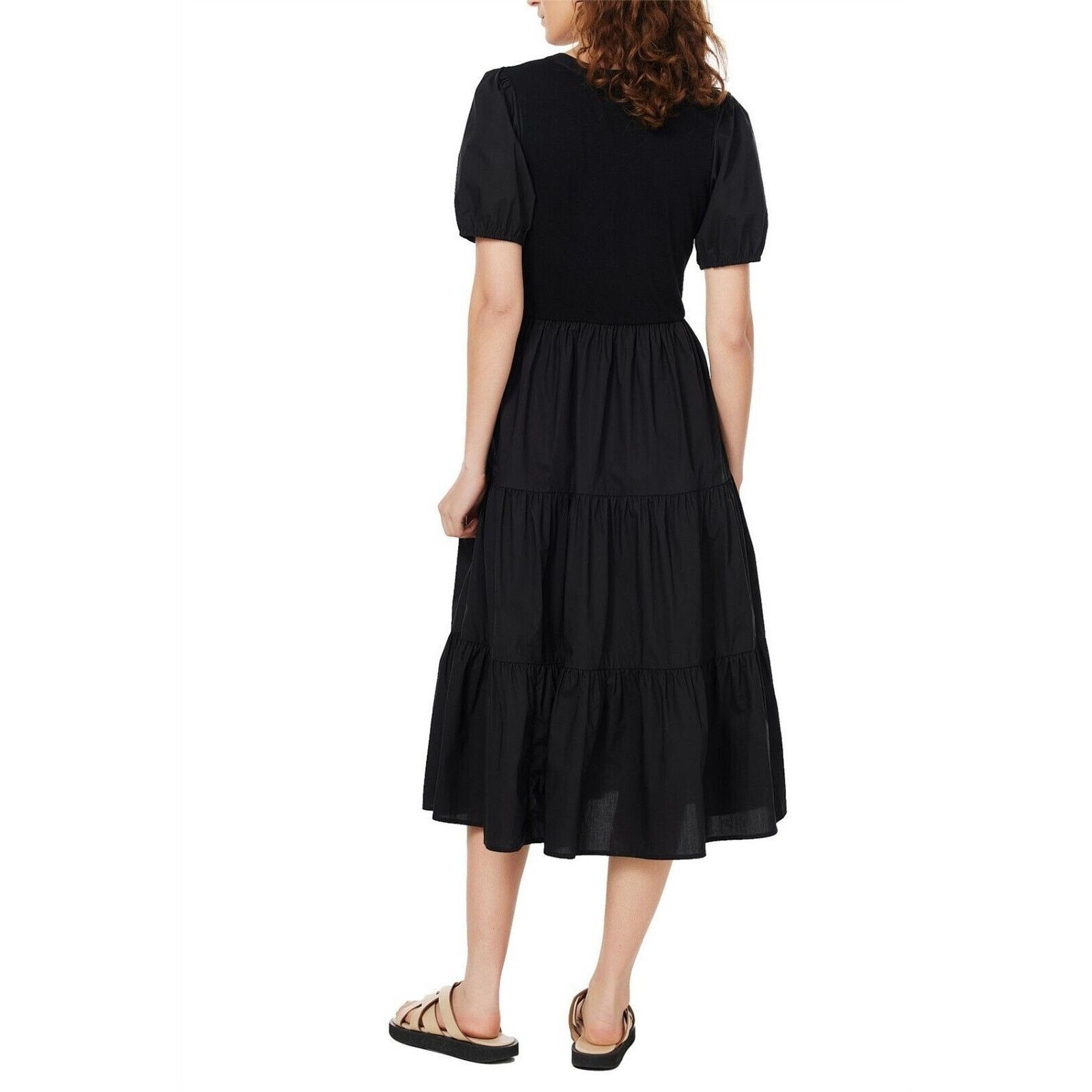 Other Brave & True Bella Goes North V-Neck Midi Dress Black Sz S Size S / US 4 / IT 40 - 5 Thumbnail