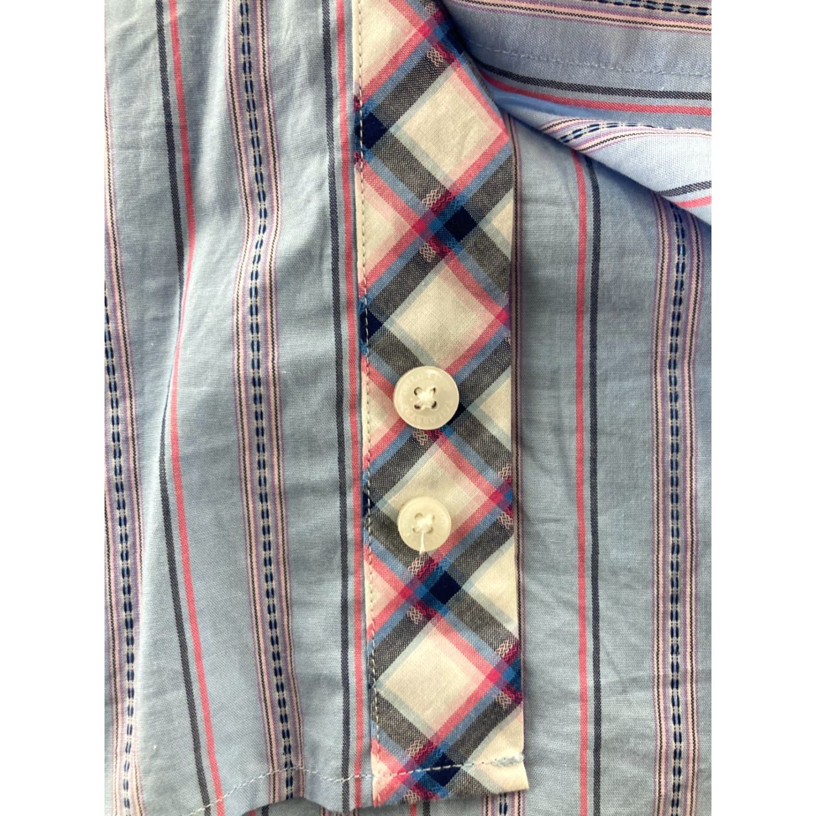 Tailorbyrd TAILORBYRD Shirt Mens XL Striped Long Sleeve Button-Up Collared Shirt - Multicolor, Classic Style Size US XL / EU 56 / 4 - 3 Thumbnail