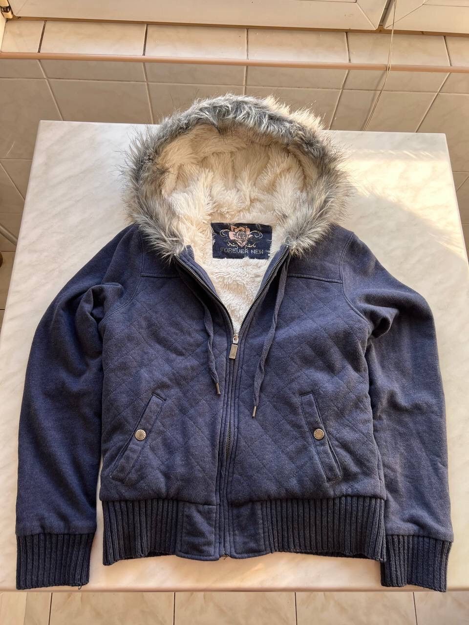 Japanese Brand Vintage Y2k Fur Hood Zip Stripped Hoodie | Grailed