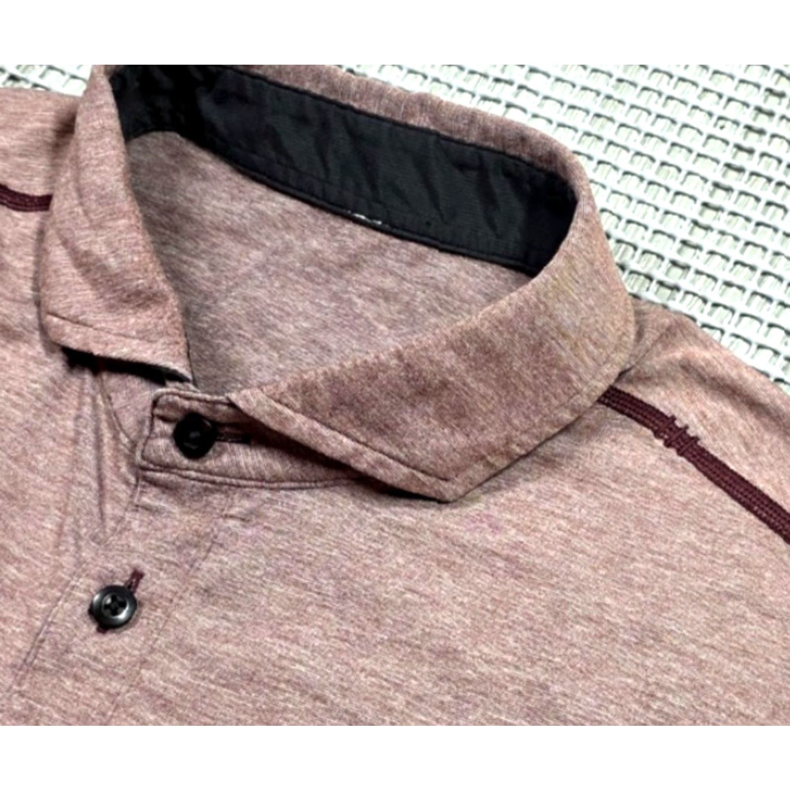 Lululemon Lululemon Evolution Short Sleeve Polo Shirt Mens Sz L Red Polo Shirt Mens L Size US L / EU 52-54 / 3 - 6 Thumbnail