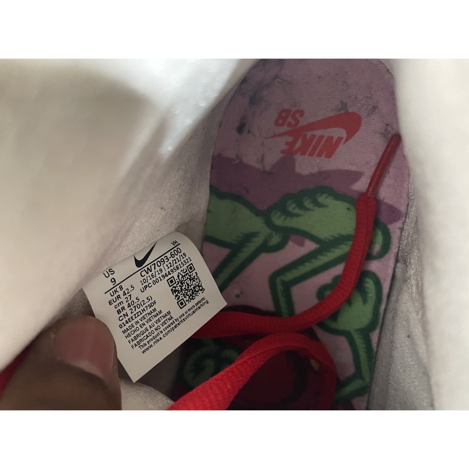 Nike NIKE SB DUNK HIGH STRAWBERRY COUGH SIZE 9 PREOWNED Size US 9 / EU 42 - 7 Thumbnail