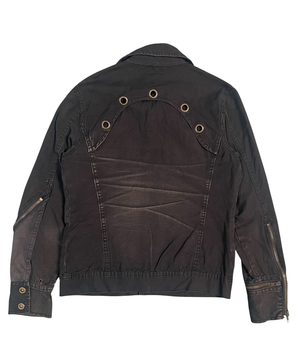 Le Grande Bleu (L.G.B.) Rare Midas Faded Black Zipper Detachable Jacket Size US S / EU 44-46 / 1 - 2 Thumbnail
