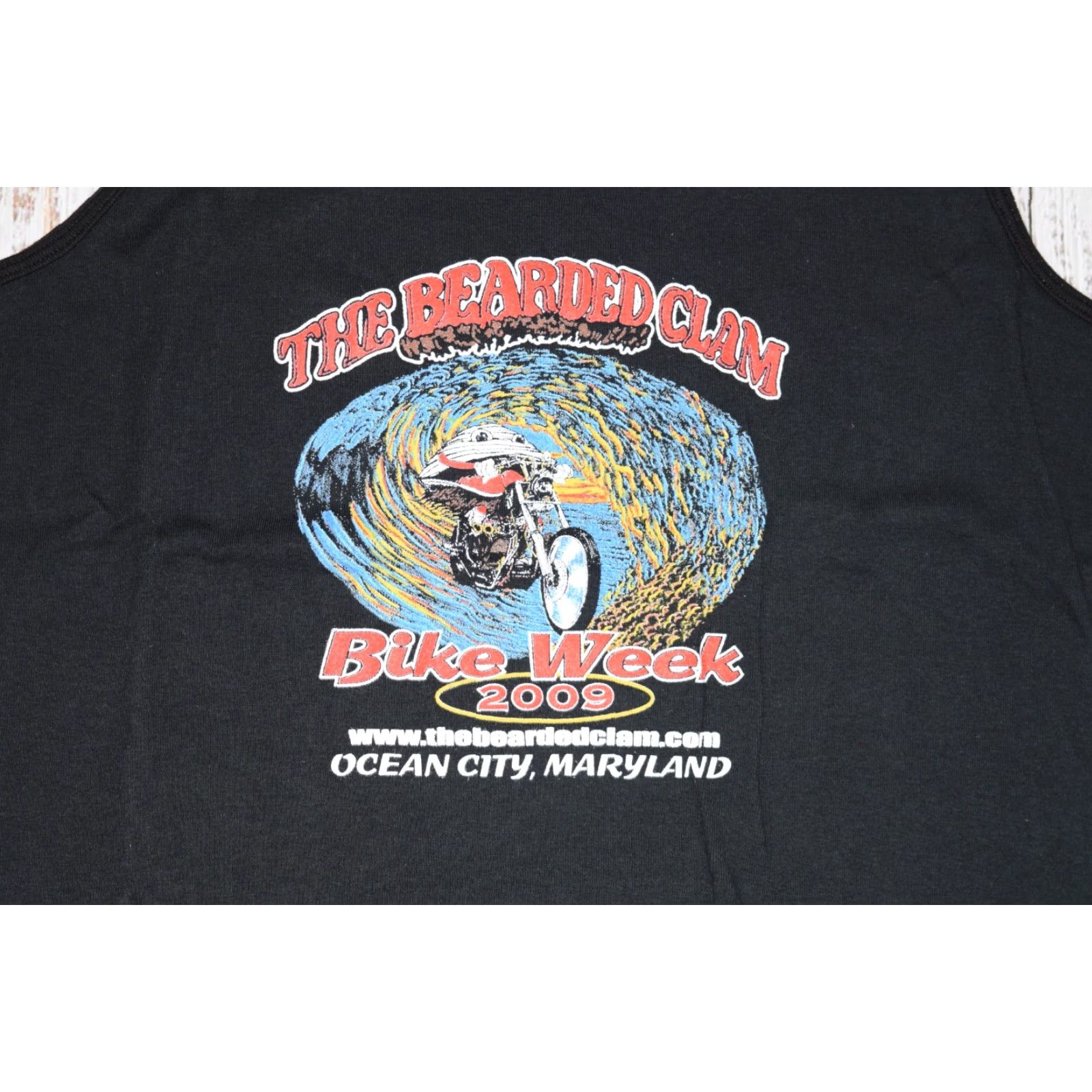 Hanes VINTAGE BEARDED CLAM TANK TOP WOMEN M White Y2K 80s Funny Logo Hanes Size M / US 6-8 / IT 42-44 - 2 Thumbnail
