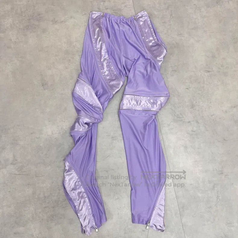 Comme des Garcons Comme Des Garcons size M Purple vintage zipper design legg Size 23" - 2 Thumbnail