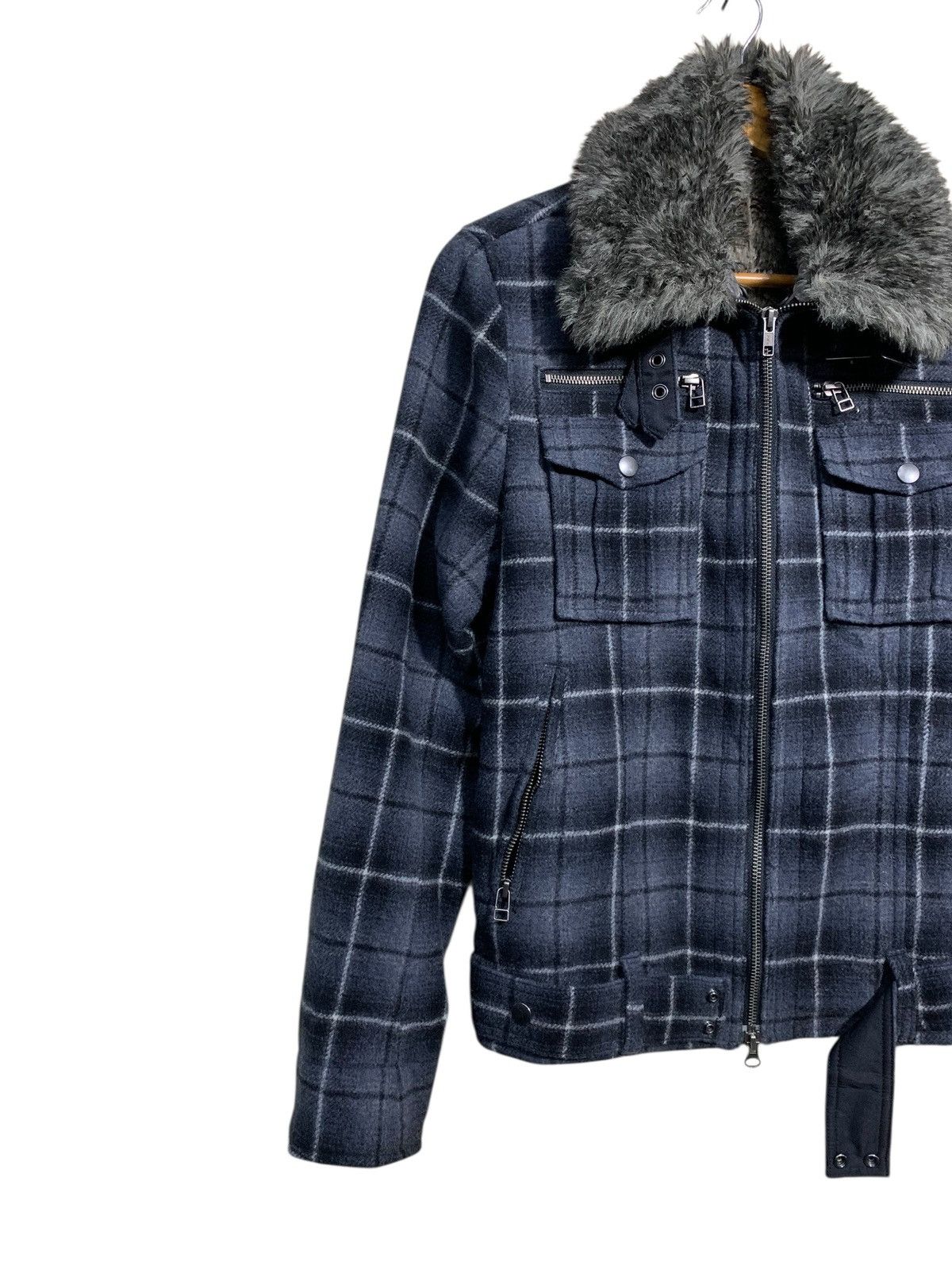 Japanese Brand 🔥EDGE RUPERT BLUE TARTANS WOOL JACKET FUR Size US M / EU 48-50 / 2 - 2 Thumbnail