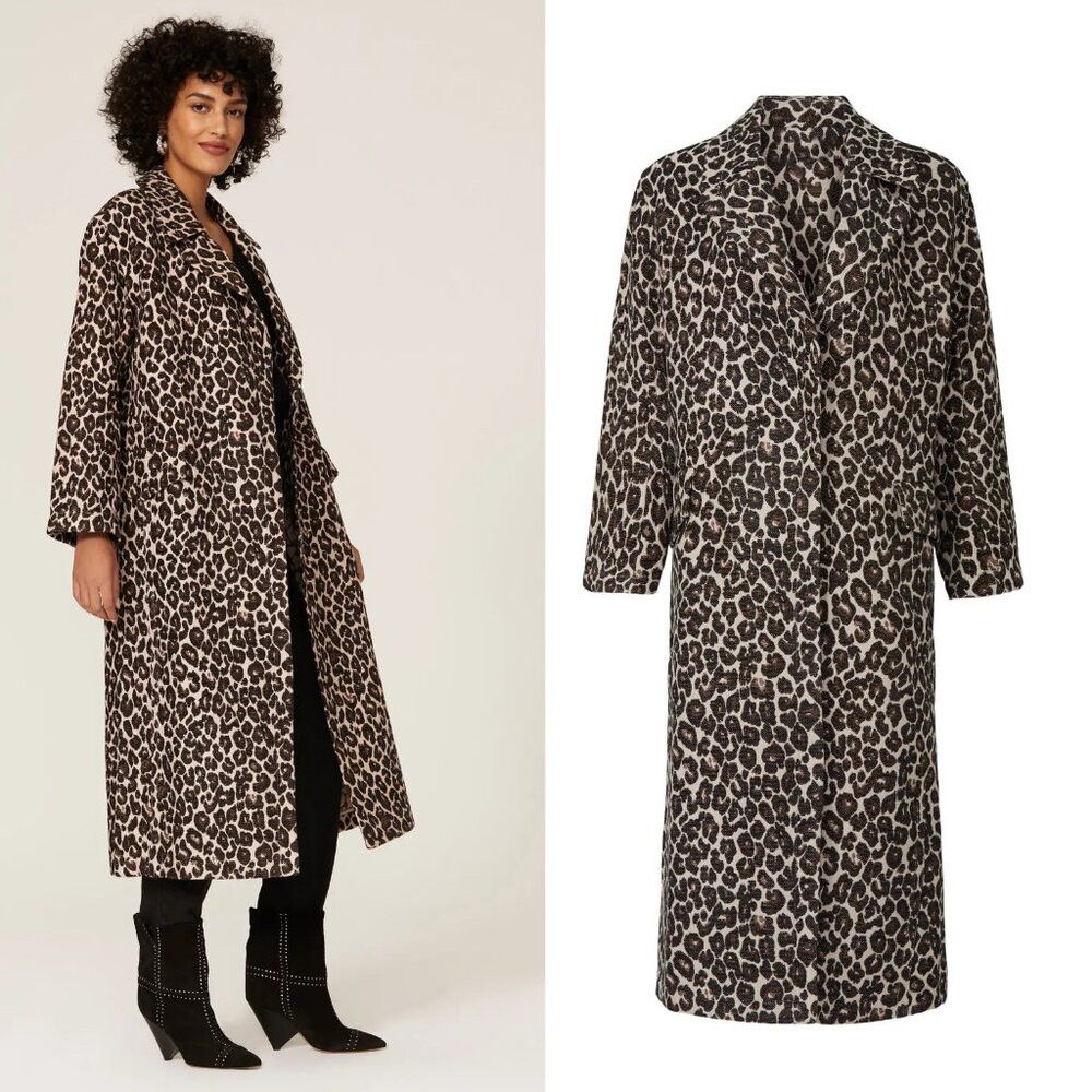 Other Victor Alfaro Leopard Jacquard Coat Size M Size M / US 6-8 / IT 42-44 - 2 Thumbnail