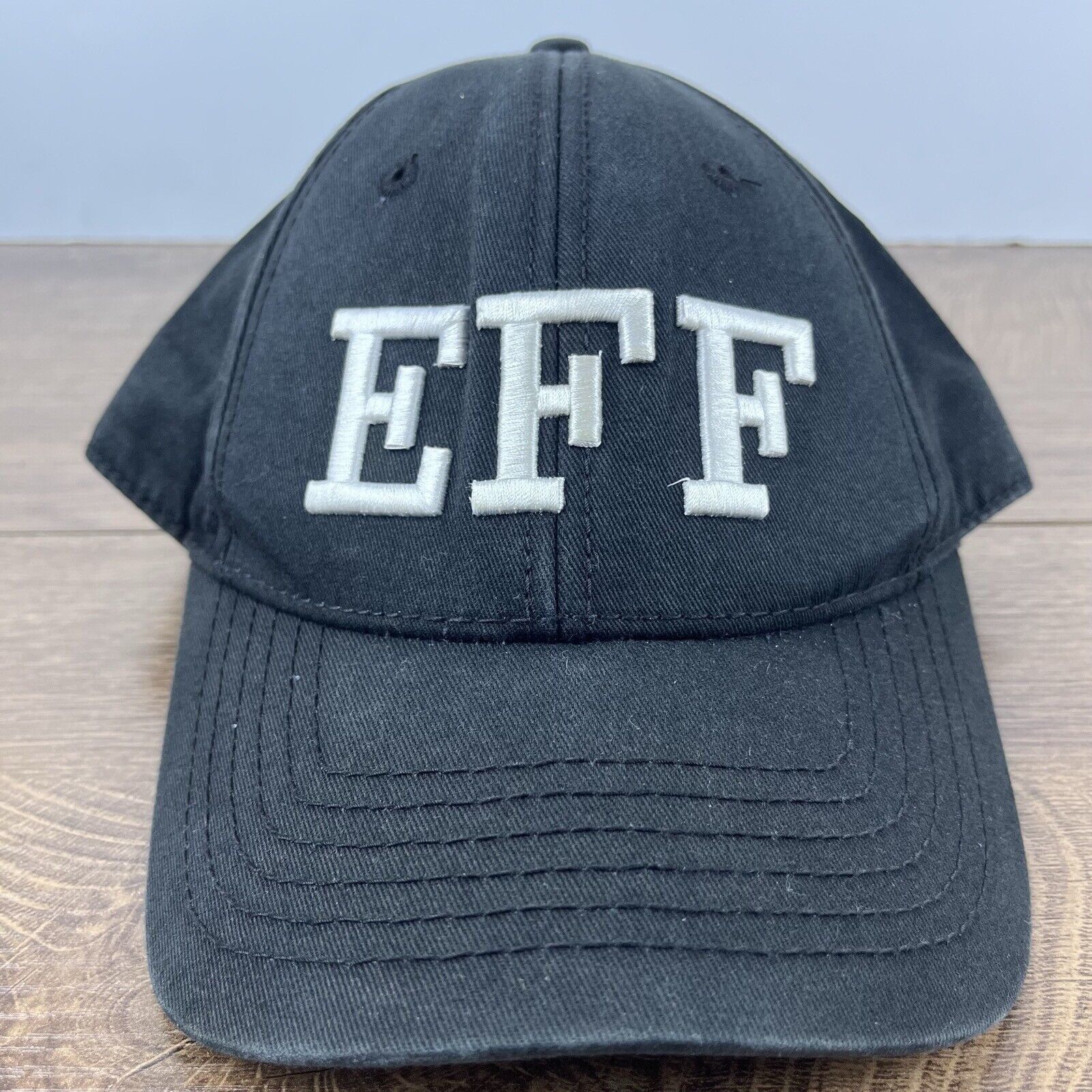 Other EFF Hat EFF Baseball Hat Black Cap Adjustable Hat Black Adul Size ONE SIZE - 3 Thumbnail