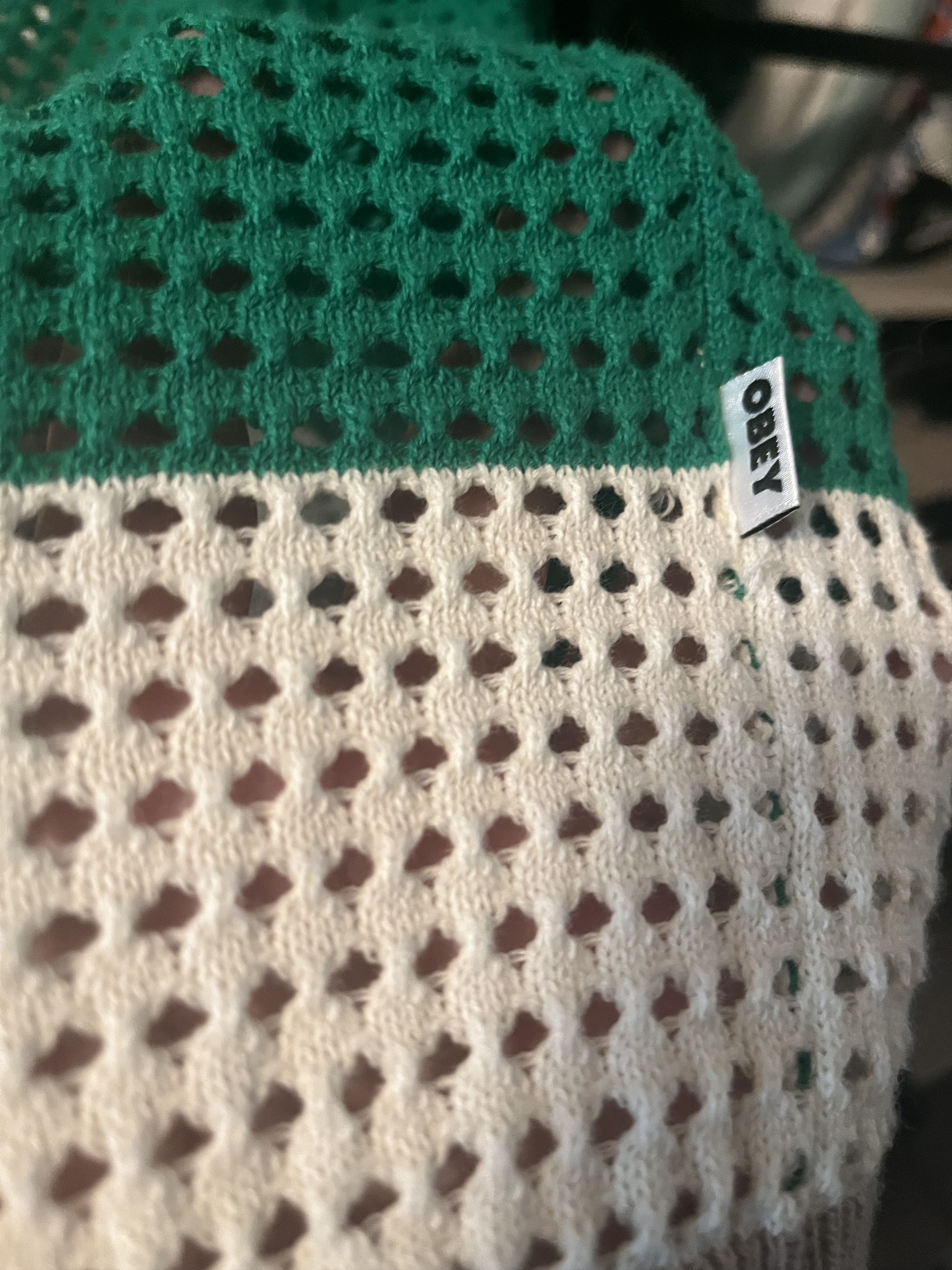 Obey NWOT Vintage Open Knit Cardian Size US M / EU 48-50 / 2 - 2 Thumbnail