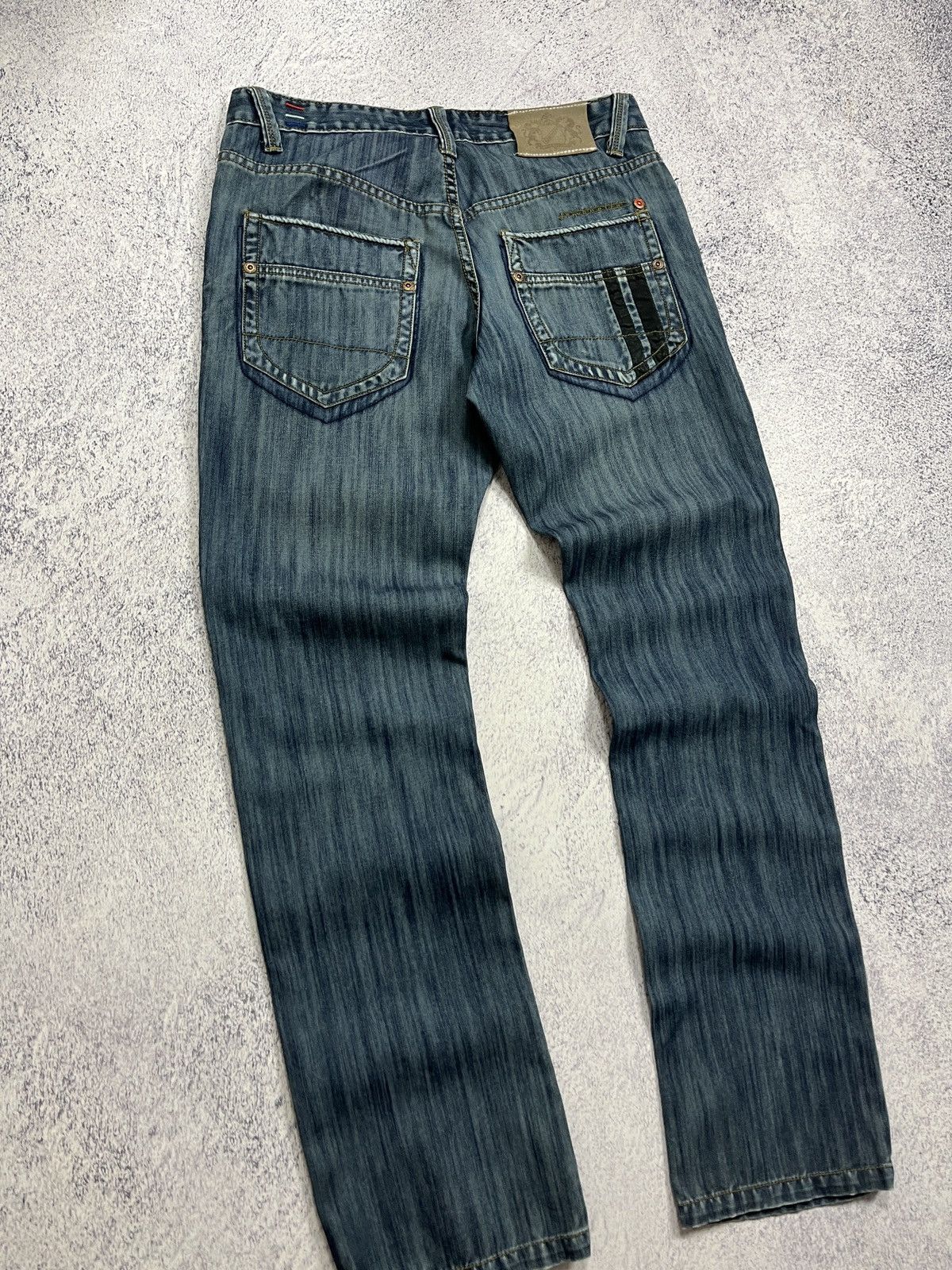 Japanese Brand × Lambretta × Vintage Vintage 90’s Lambretta Denim Streetwear Hype Jeans Y2k Logo Size US 32 / EU 48 - 13 Thumbnail