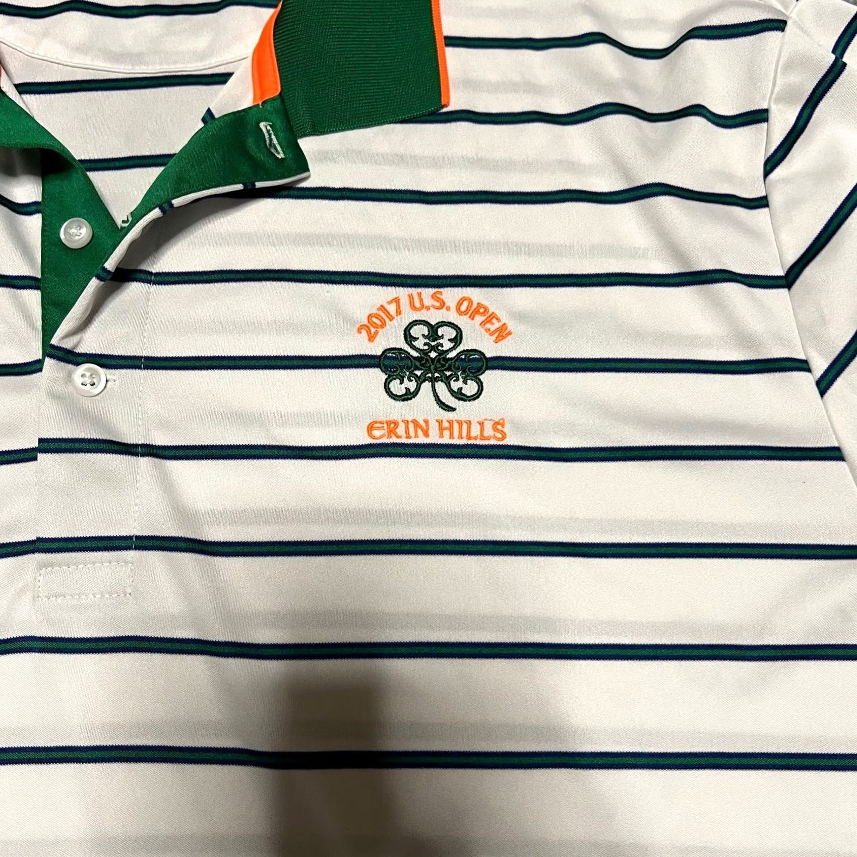 RLX Ralph Lauren RLX Polo Ralph Lauren Shirt Mens Large 2017 US Open Golf Performance Stripe White L Mens Shirt Size US L / EU 52-54 / 3 - 2 Thumbnail