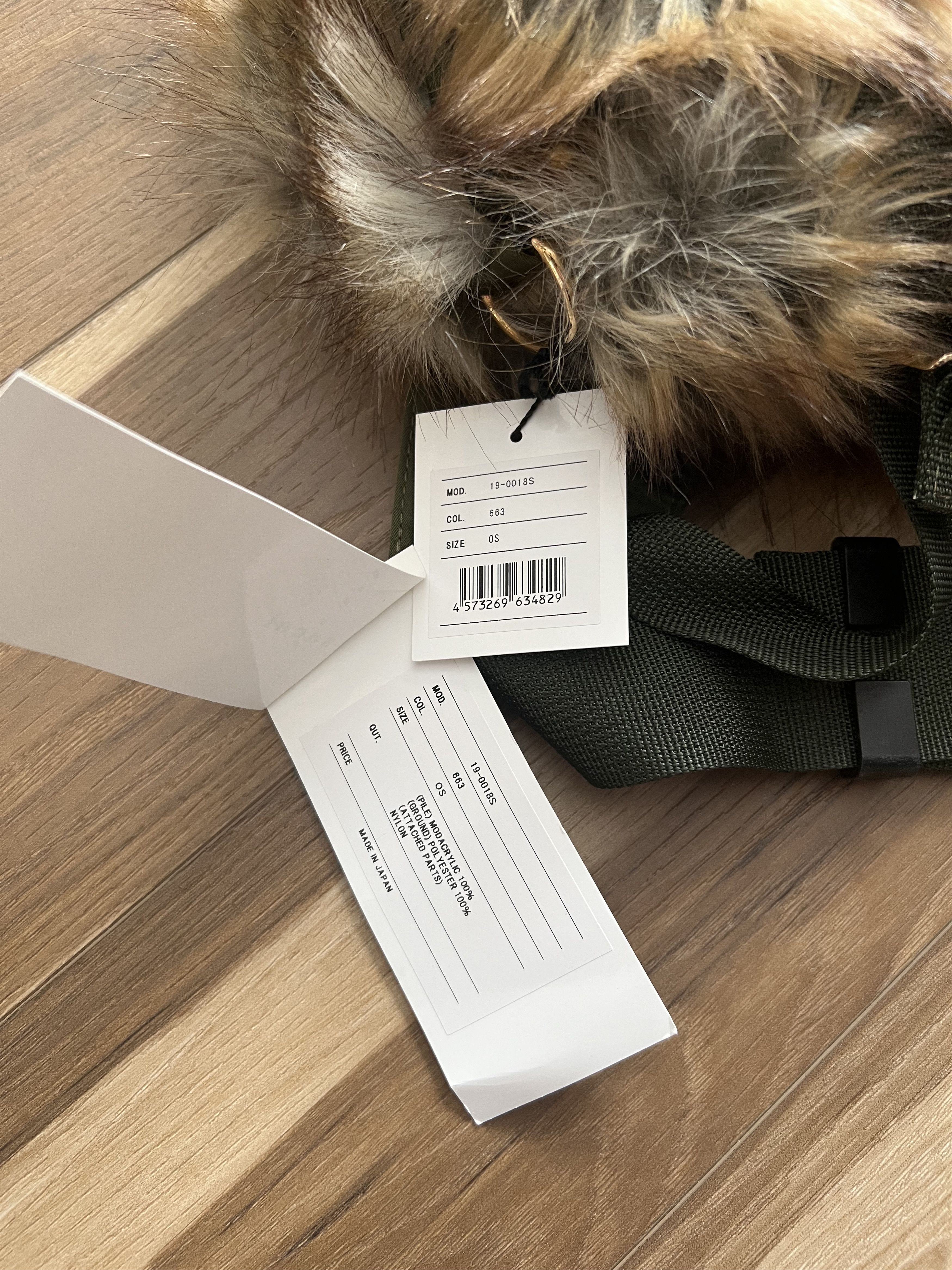 Porter × Sacai Porter Sacai Faux Fur Waist Bag in Olive Green Size ONE SIZE - 5 Thumbnail