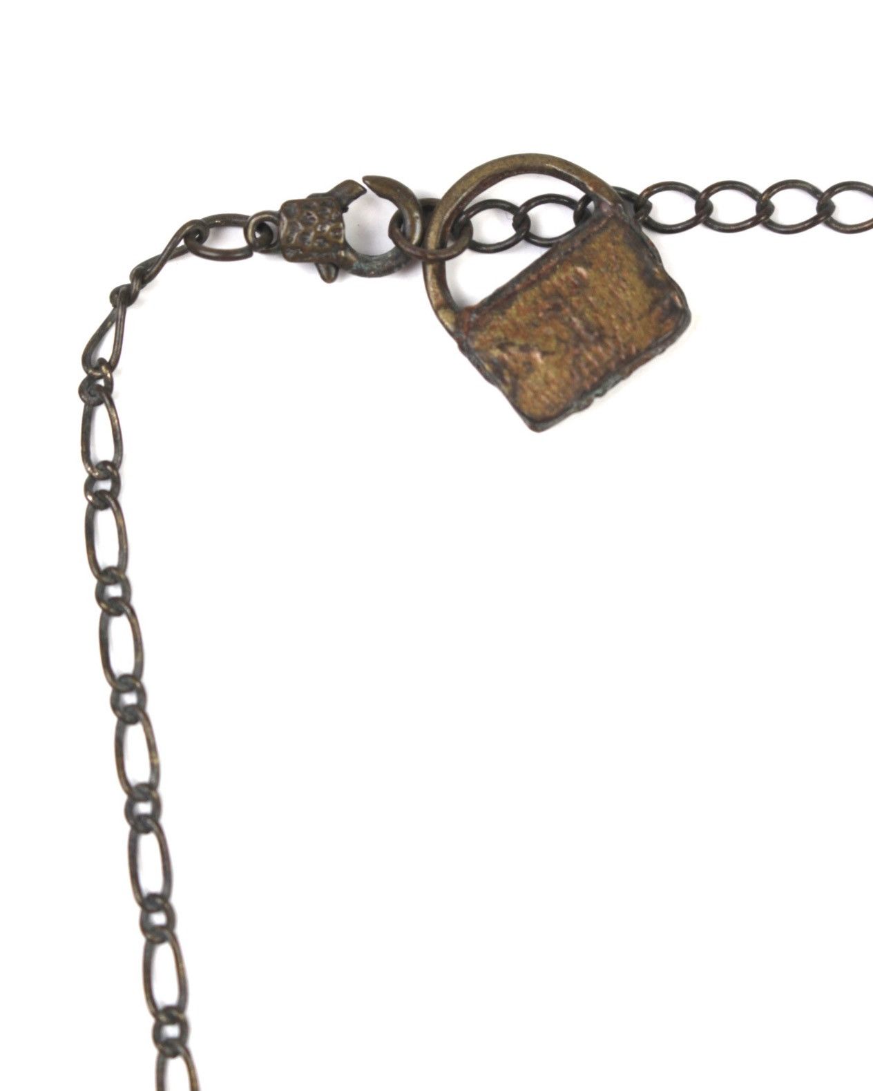 Vintage 1990S JAPANESE MADE BLACKSMITH SOUVENIR BRASS NECKLACE Size ONE SIZE - 4 Thumbnail