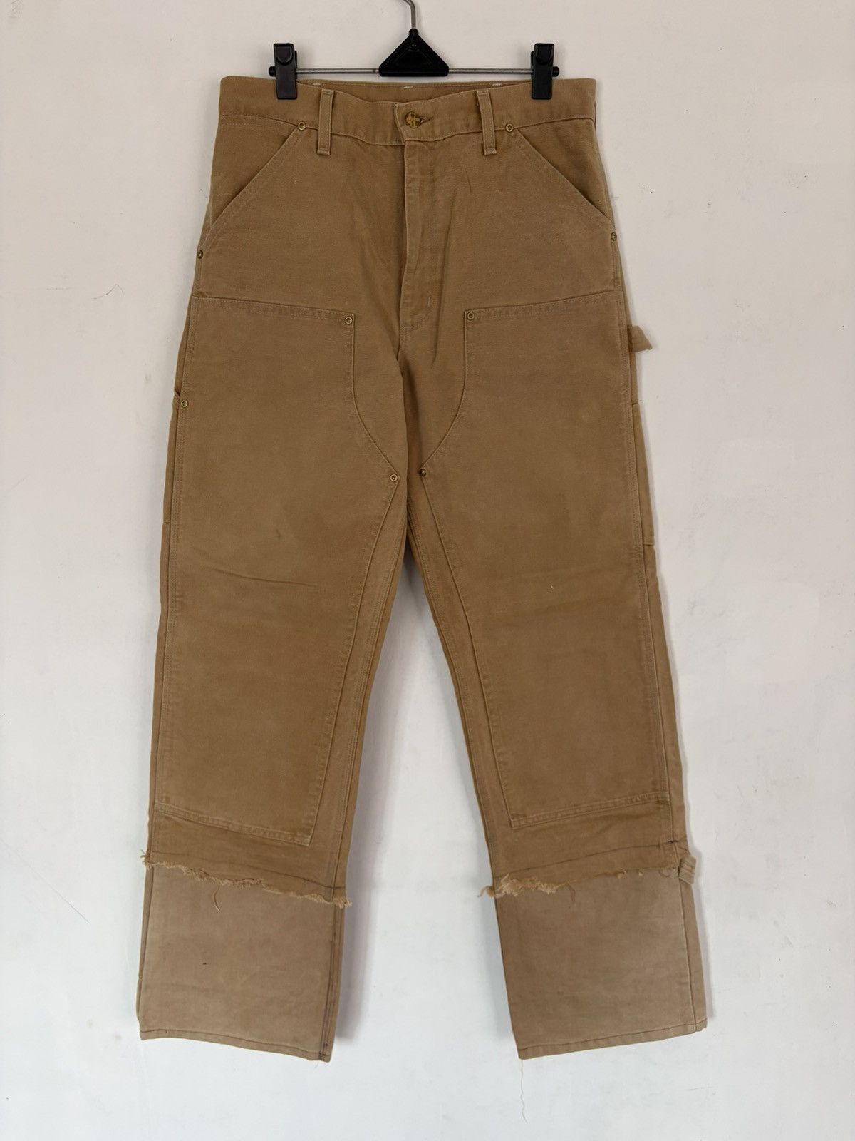 Carhartt OG Vintage 90s USA Carhartt Double knee Carpenter Brown Size US 32 / EU 48 - 3 Thumbnail