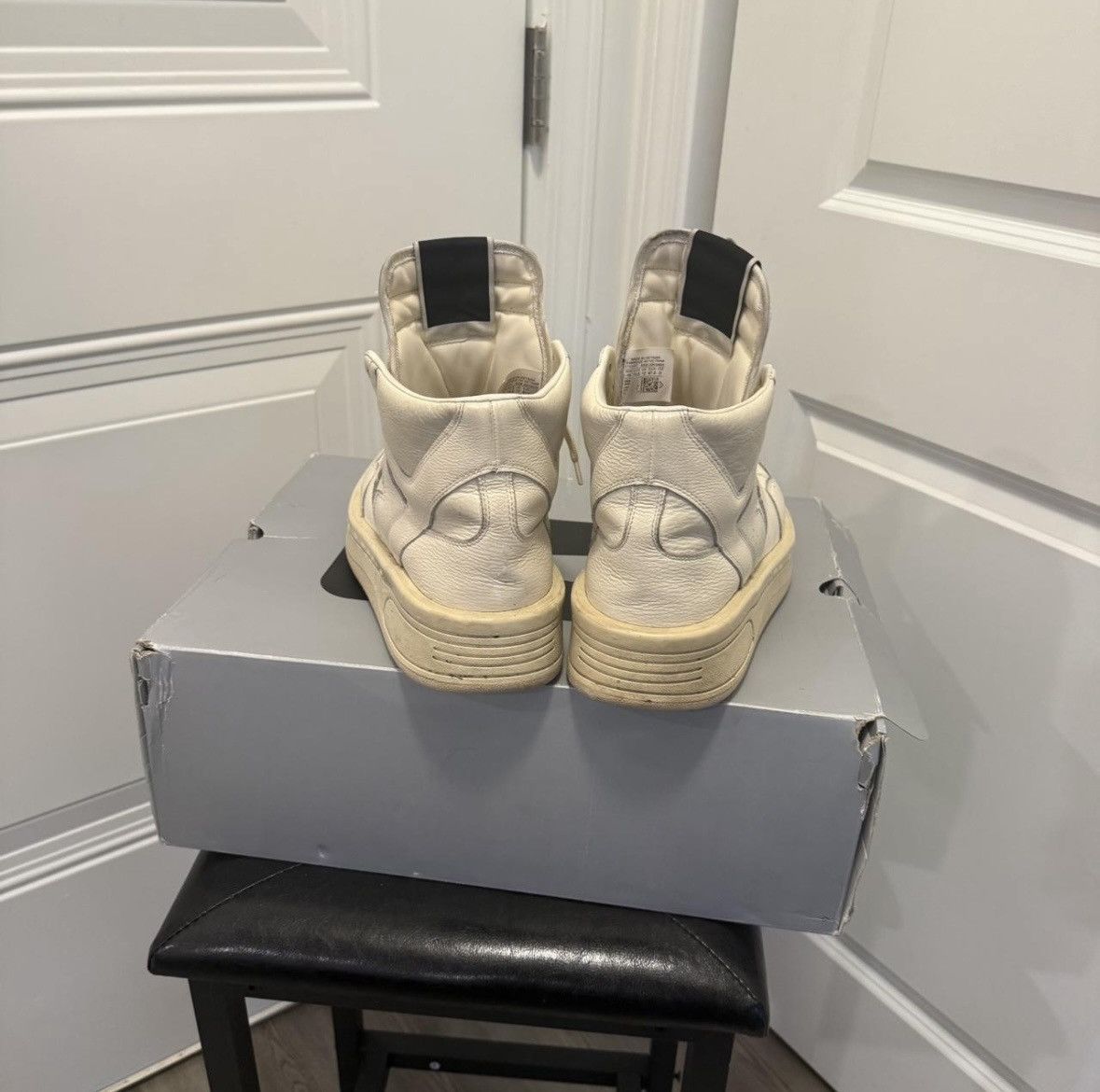 Rick Owens × Rick Owens Drkshdw Rick owens turbowpn hight top sneaker Size US 13 / EU 46 - 4 Thumbnail