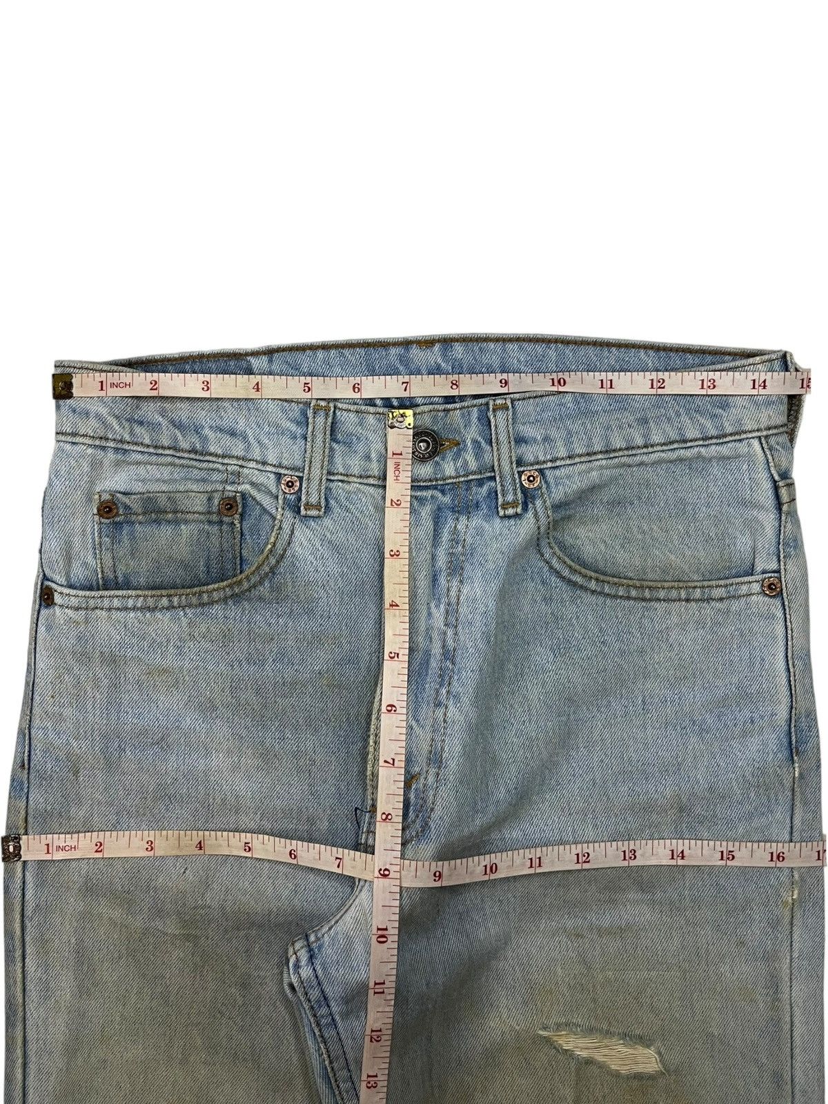 Levi's × Levi's Vintage Clothing Vintage 90s Levis 515 Mud Wash Distressed Loose Jeans Size US 29 - 10 Thumbnail