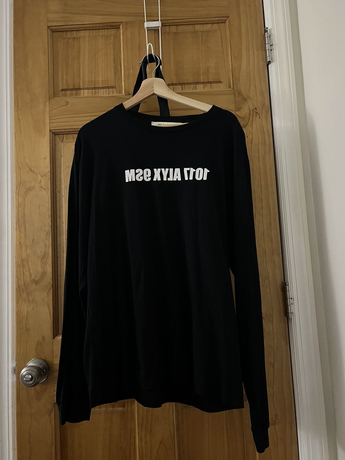 Black Alyx Mirrored Logo Long Sleeve