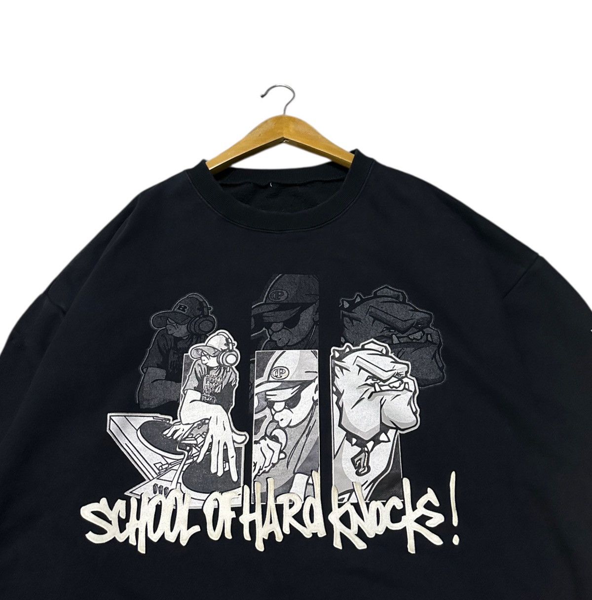 Vintage Vintage School of hard knock pullover sweatshirt Size US XL / EU 56 / 4 - 3 Thumbnail
