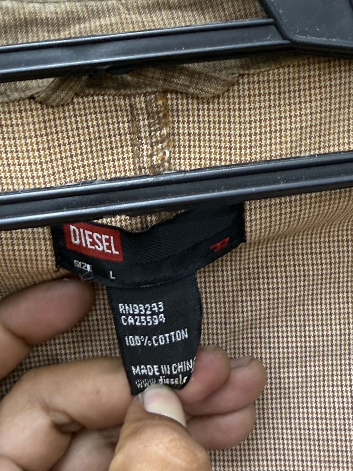 Diesel Black Gold 🔥🔥🔥ARCHIVE DIESEL DOUBLE COLAR JACKET Size M / US 6-8 / IT 42-44 - 8 Thumbnail