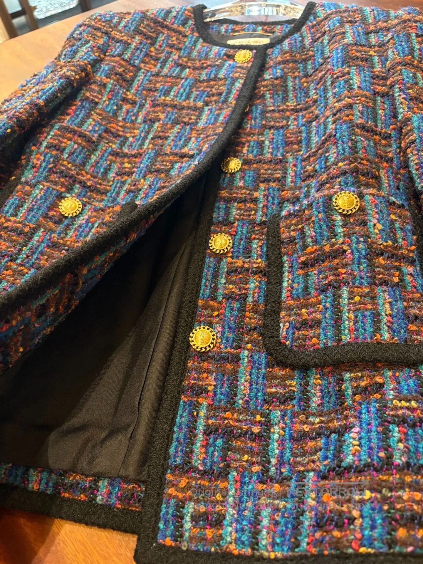 Saint Laurent Paris Saint Laurent Colorful Tweed Jacket. Size S / US 4 / IT 40 - 3 Thumbnail
