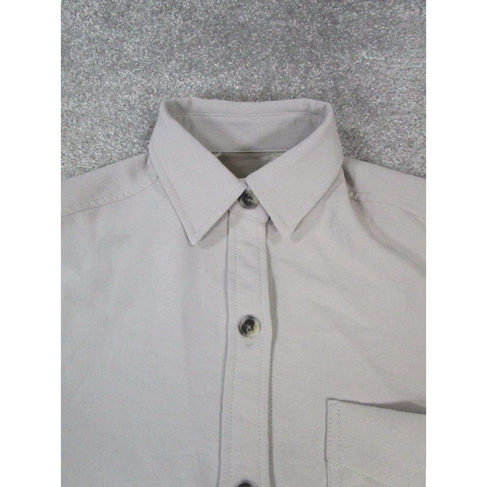 Vintage Wilfred Shirt Womens Xxs Gray Oversized Button Up Size XXS / US 00 / IT 34 - 2 Thumbnail