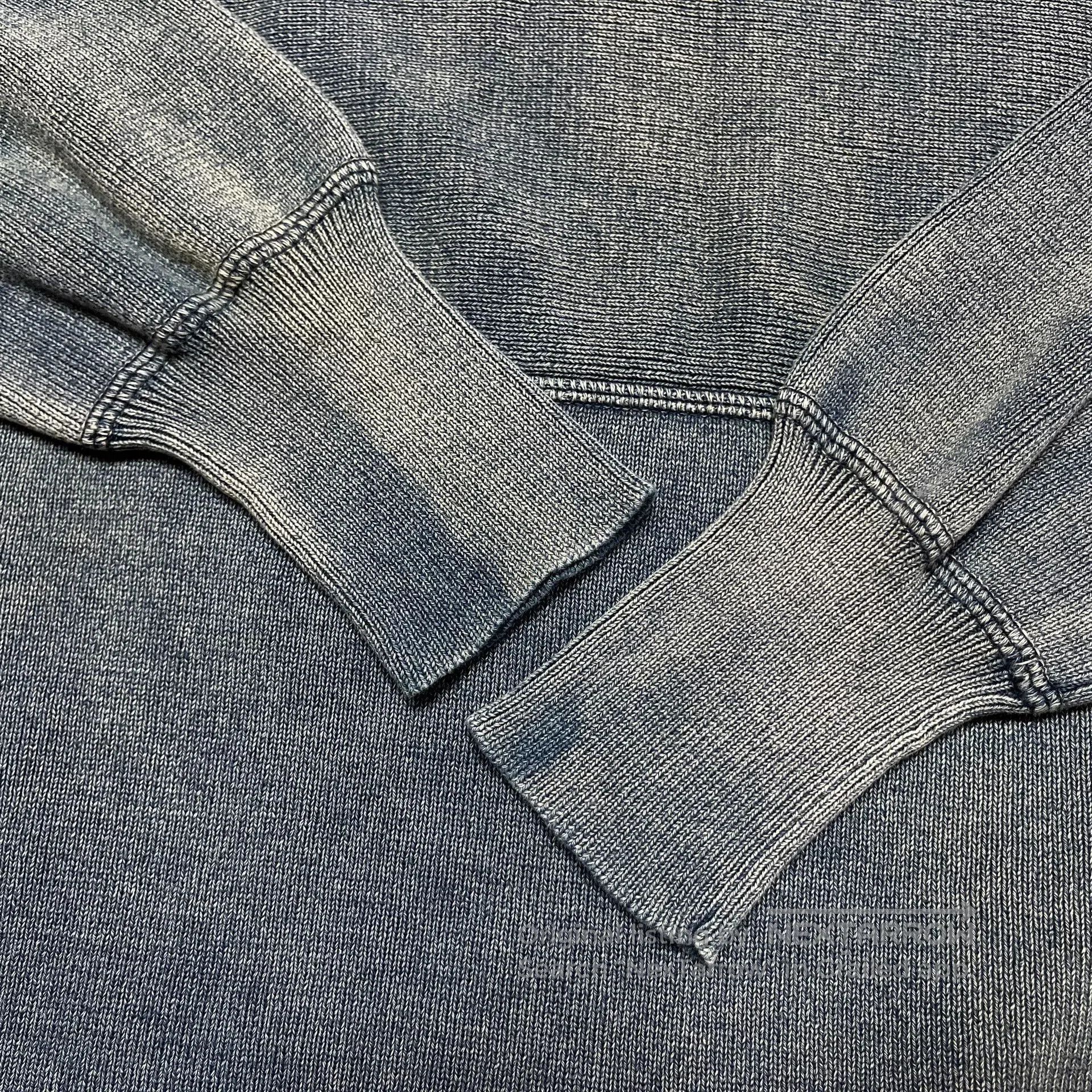 RRL Ralph Lauren RRL Indigo Wash Long Sleeve Knit Shirt. Size US S / EU 44-46 / 1 - 5 Thumbnail