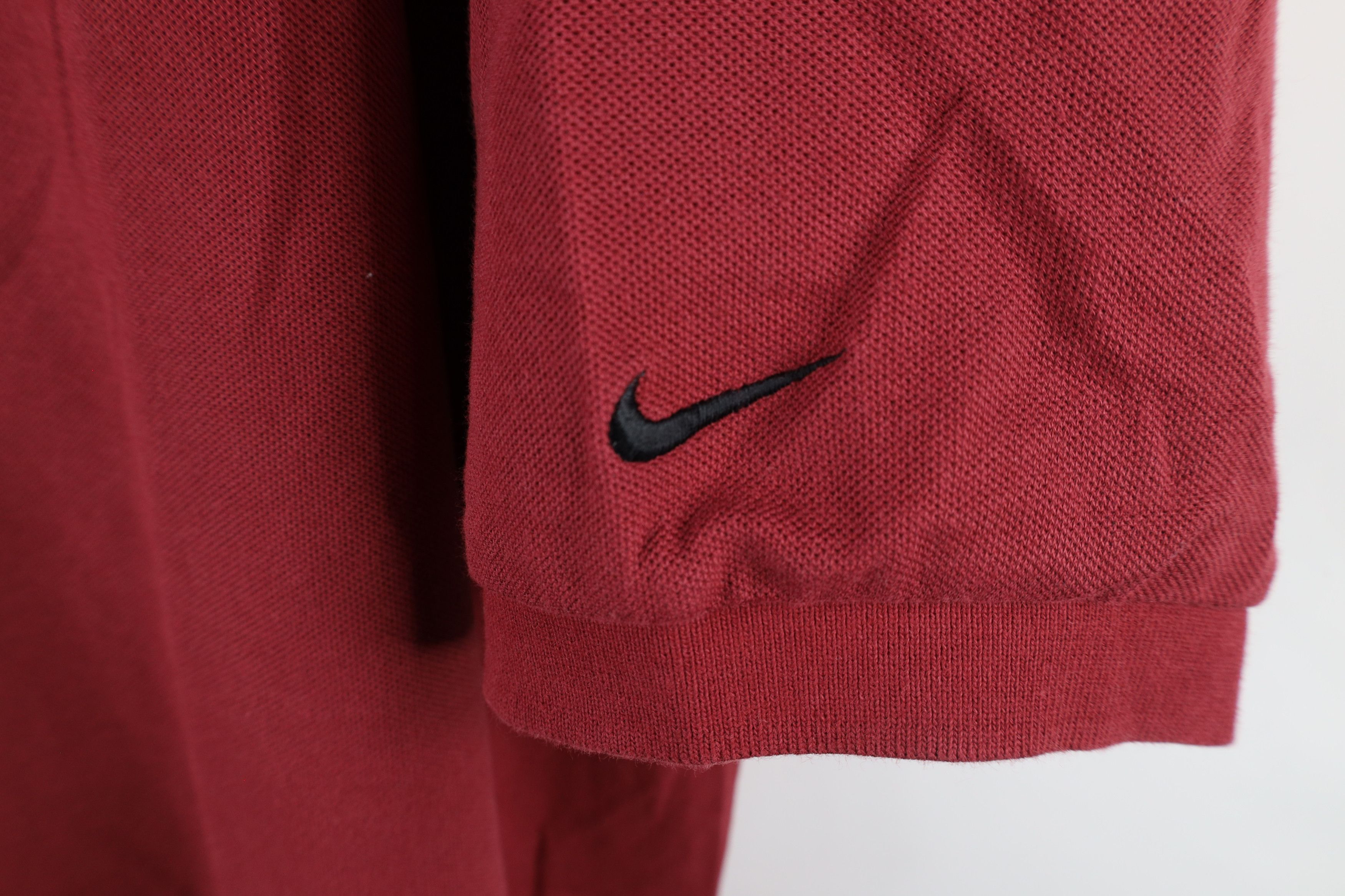 Nike × Vintage Vintage Nike Golf Scott Mini Swoosh Golf Polo Shirt Red Size US XXL / EU 58 / 5 - 4 Thumbnail