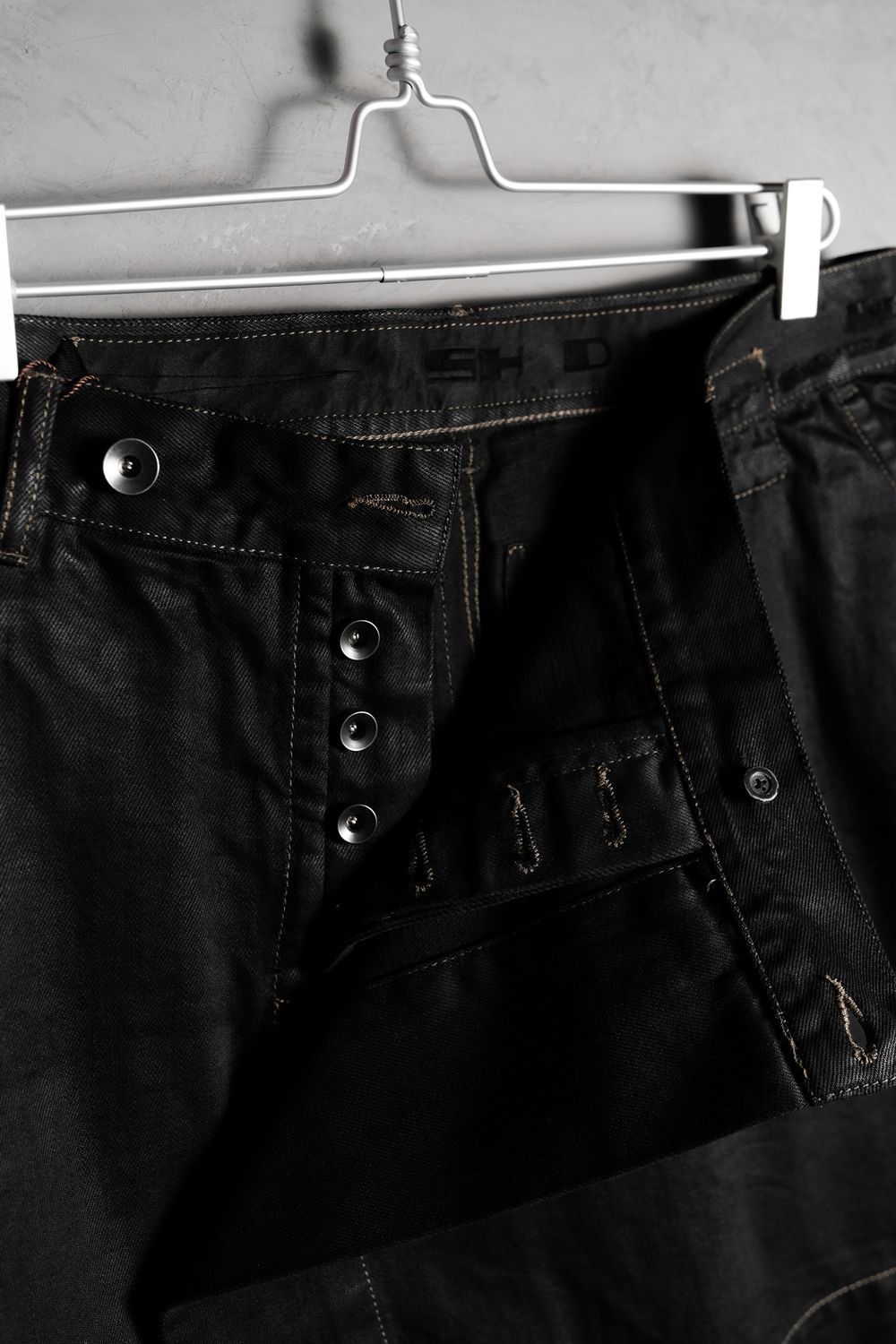 Rick Owens Drkshdw Rick Owens DRKSHDW Waxed Denim Skirt Jeans Size US 32 / EU 48 - 2 Thumbnail