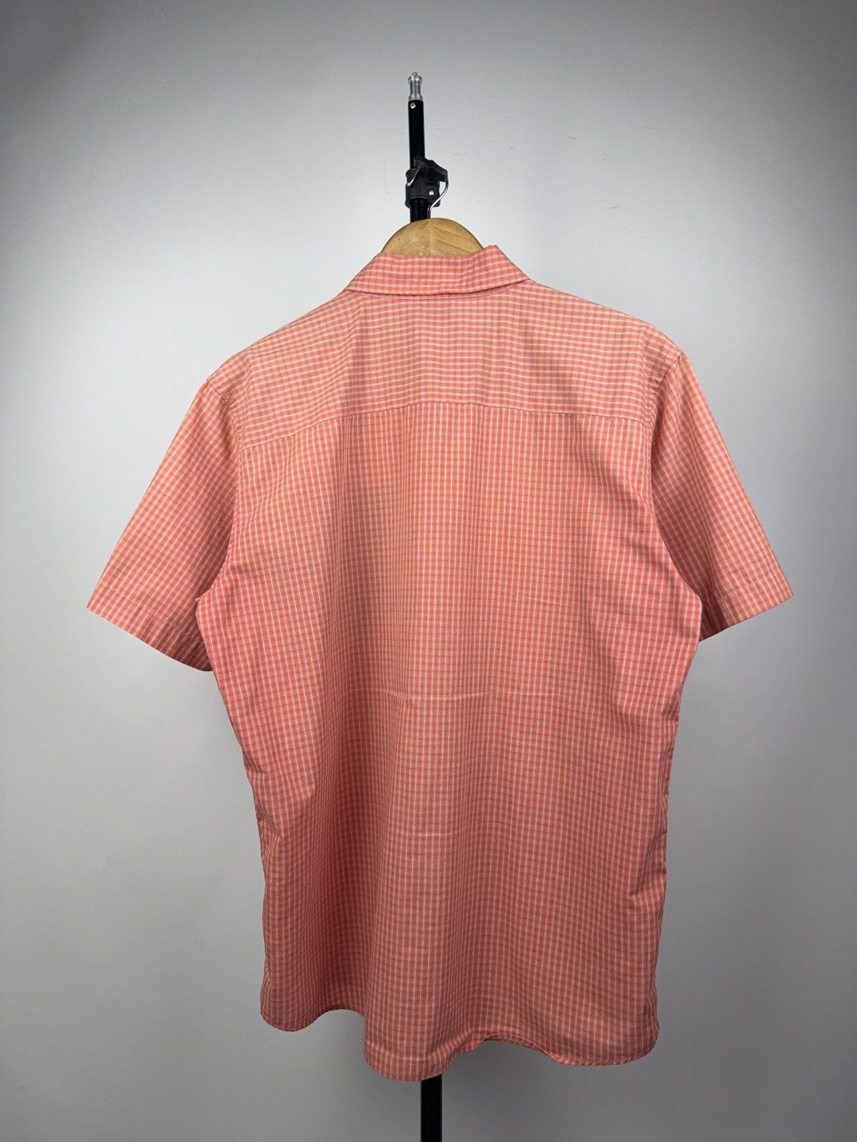 SALEWA Salewa Outdoor Technical Check Shirt Orange Short Sleeve Size US L / EU 52-54 / 3 - 8 Thumbnail