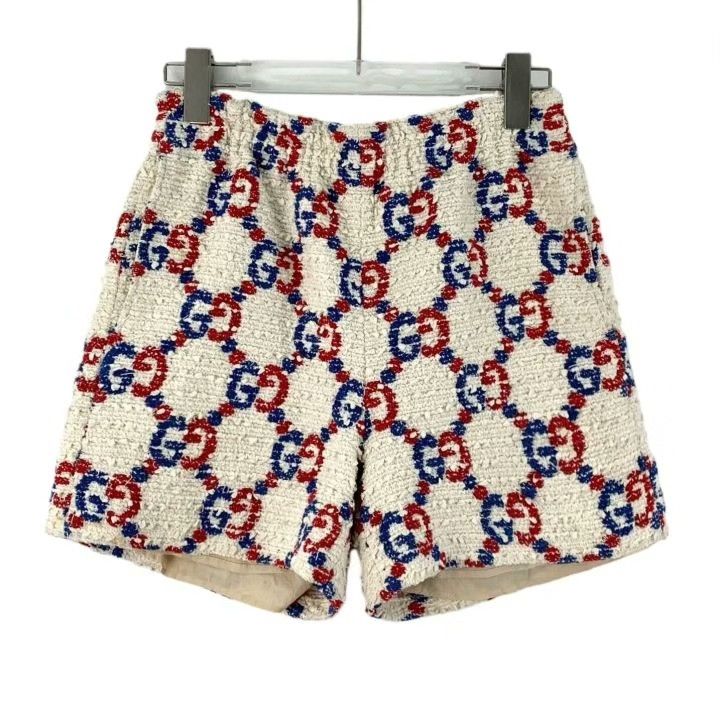 Gucci Gucci Logo Jacquard Tweed Shorts Size 42" / US 20 - 1 Thumbnail