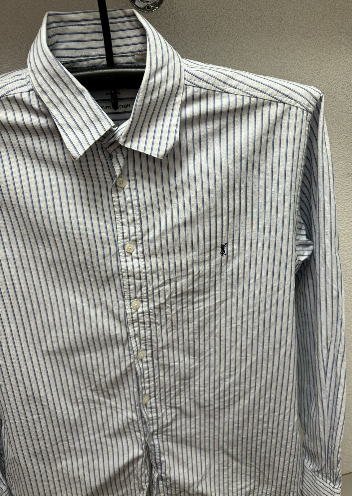 Yves Saint Laurent Yves Saint Laurent YSL pour home vintage longsleeve shirt L Size US L / EU 52-54 / 3 - 3 Thumbnail