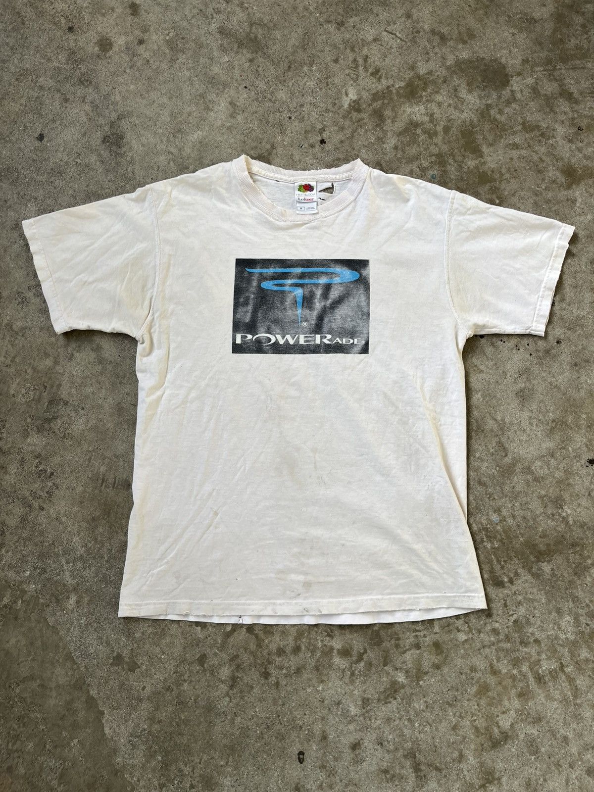 Fruit Of The Loom × Vintage Tattered Distressed Vintage Powerade Tee Shirt Rare Size US M / EU 48-50 / 2 - 1 Thumbnail