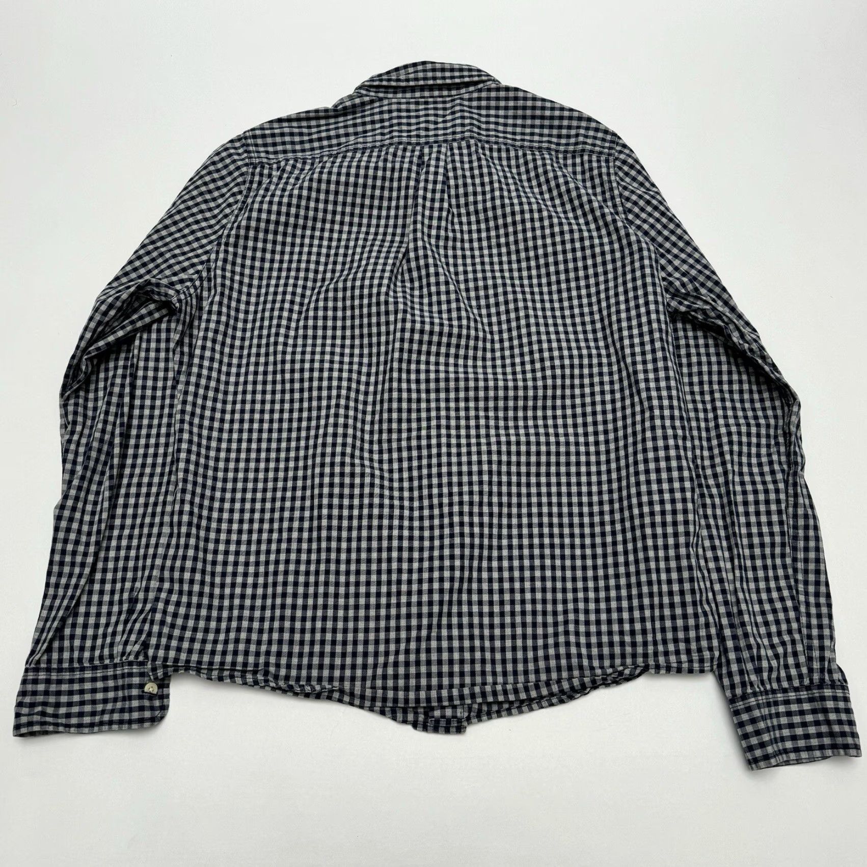 Abercrombie & Fitch Abercrombie & Fitch Men XXL Button-Down Shirt Long Sleeve Check Blue/Grey Size US XXL / EU 58 / 5 - 7 Thumbnail