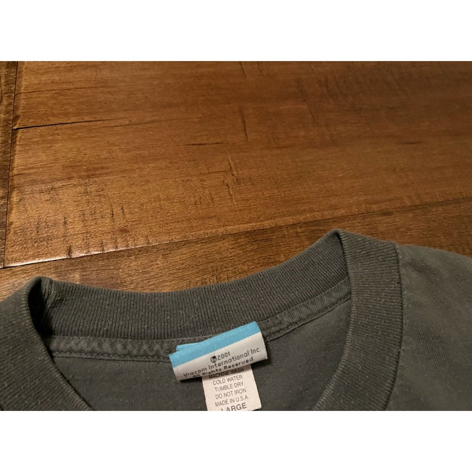 Logo 7 VINTAGE SpongeBob SquarePants Mr Krabs Smelly Box Logo T-Shirt Adult L Green Cotton Crew Neck Short Sleeve 2000s Shirt Mens Size US L / EU 52-54 / 3 - 6 Thumbnail