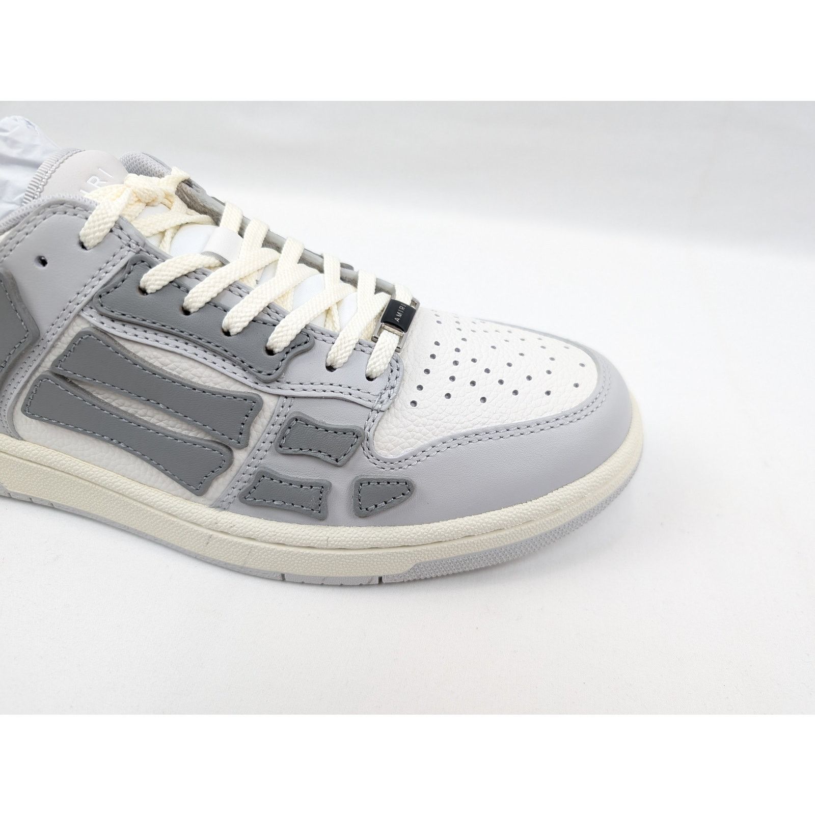 Amiri o1rshd1 Skeleton Low Top Sneakers in Grey Size US 12 / EU 45 - 4 Thumbnail